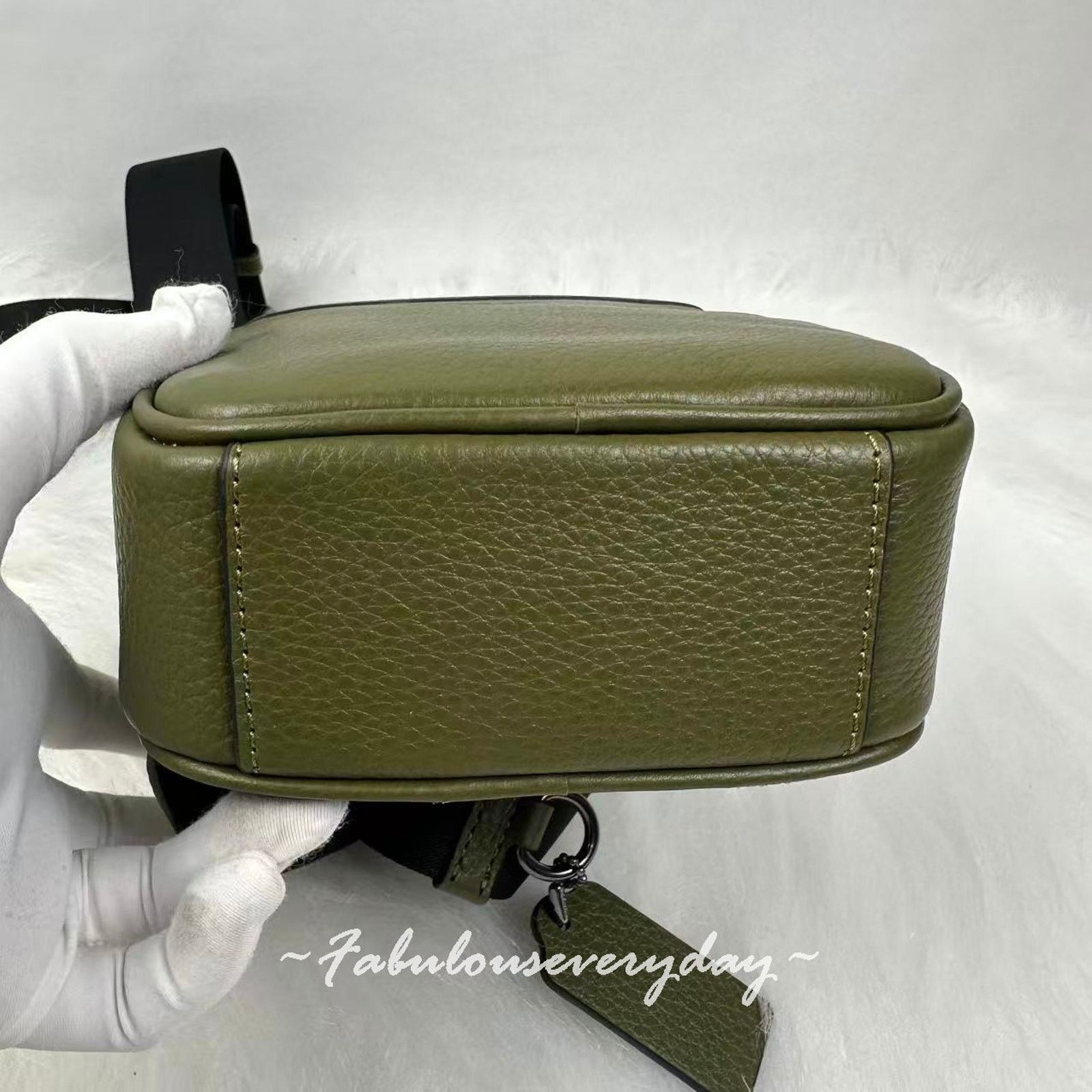 Coach Coach Men's Small Turner Pack In Leather/Qb/Olive CCO66 NWT Size ONE SIZE - 6 Thumbnail