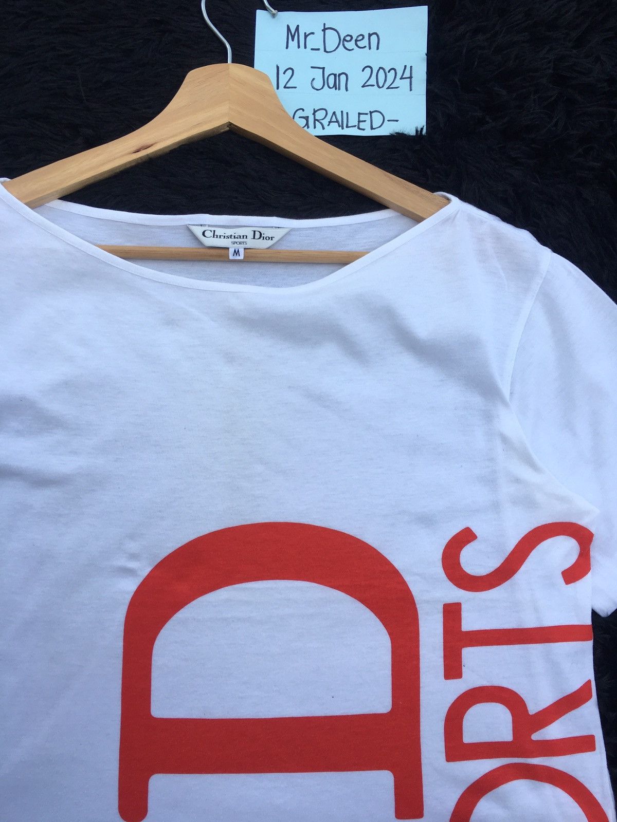 Christian Dior Monsieur Rare Vintage Christian Dior Sports Spellout Tshirt Size S / US 4 / IT 40 - 8 Thumbnail