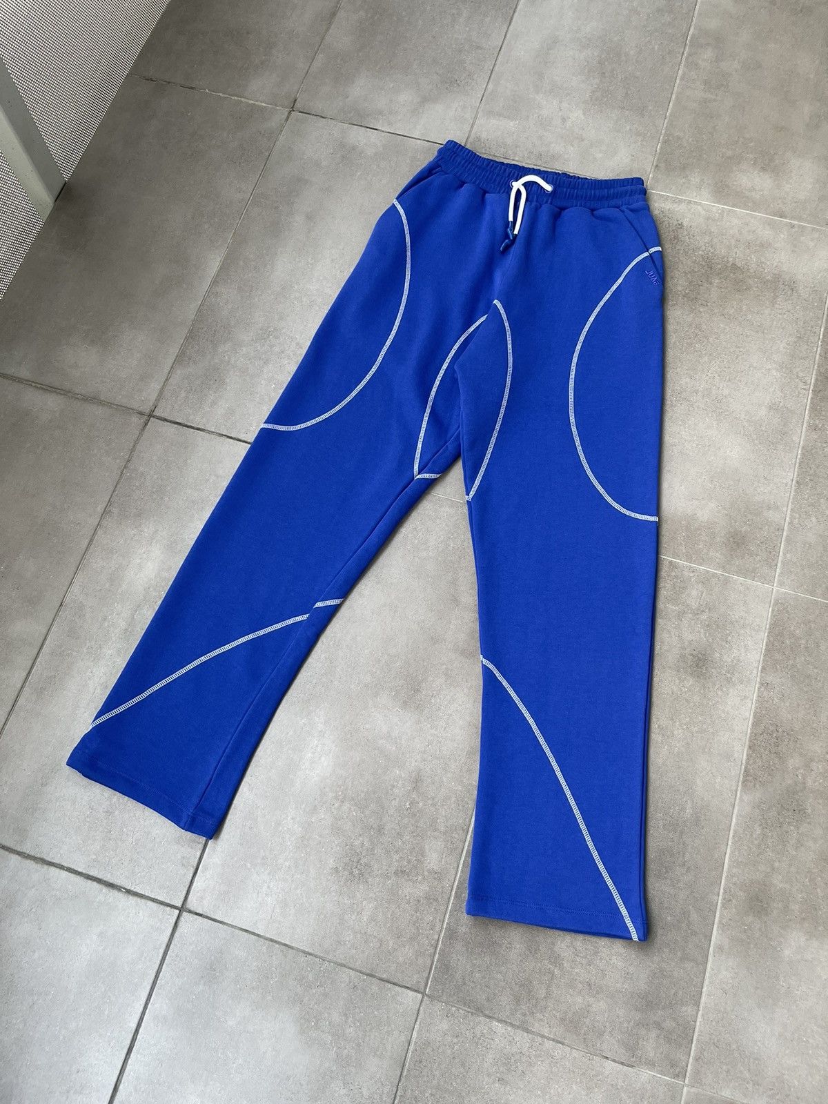 Saul Nash !DS! SS23 Saul Nash Blue Overlock Stitch Lounge Pants Size US 36 / EU 52 - 9 Thumbnail