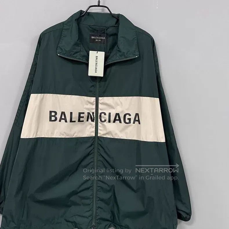Balenciaga Balenciaga Moss Green Colorblocked Letter Logo Outdoor Jac Size US S / EU 44-46 / 1 - 2 Thumbnail