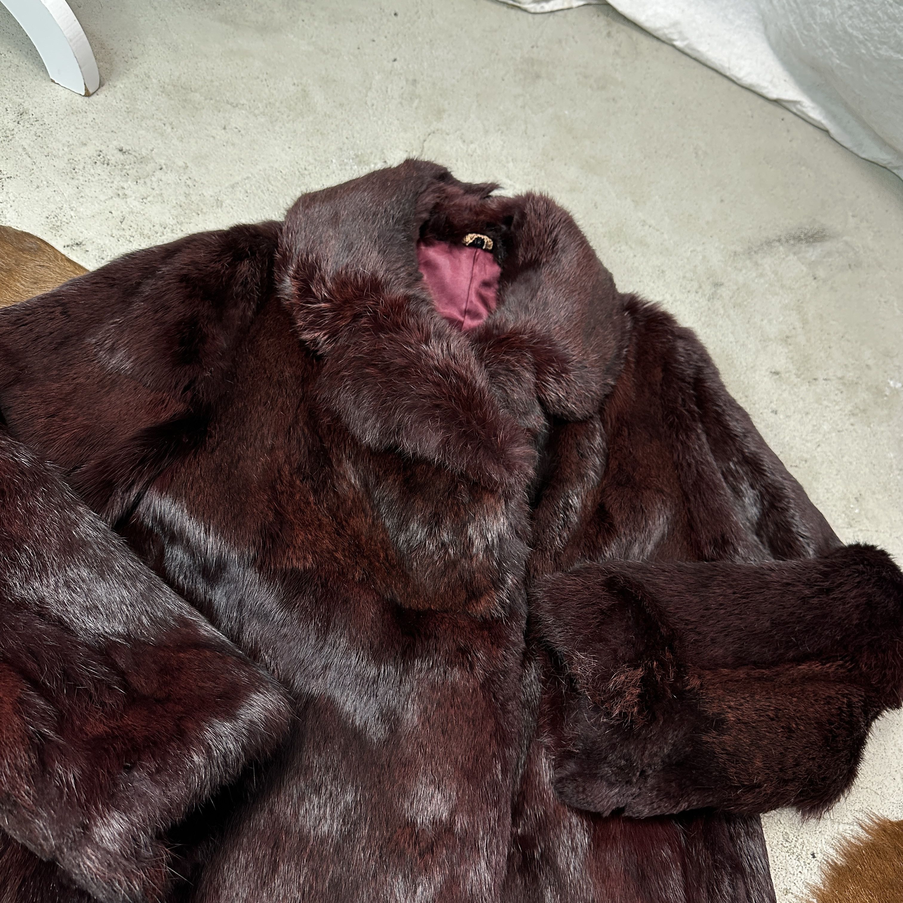Vintage Vintage Old Money Cherry Red Real Rabbit Fur 90s Size S / US 4 / IT 40 - 4 Thumbnail
