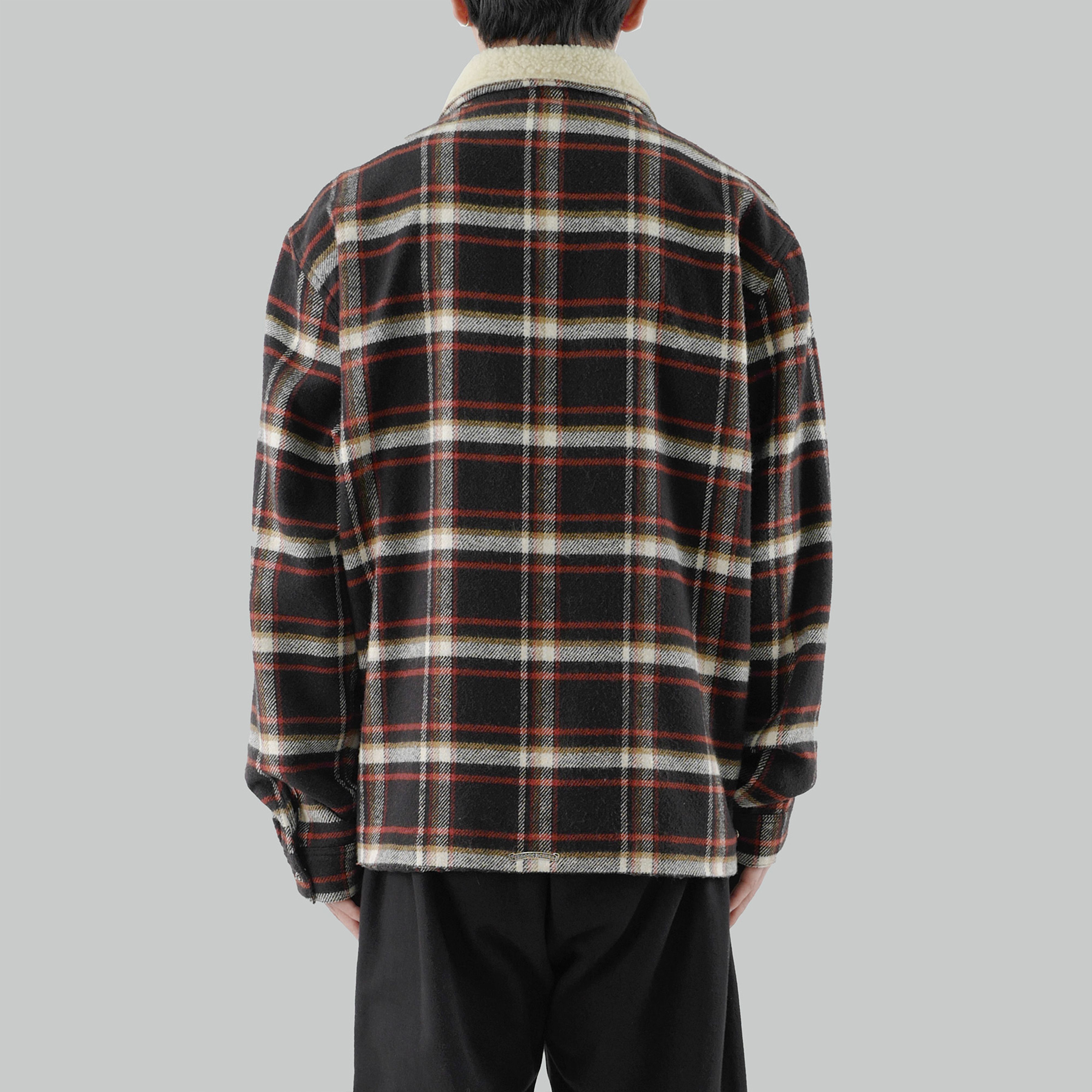 Chrome Hearts Chrome Hearts Flannel Fur Collar Zip Up Jacket Size US XL / EU 56 / 4 - 10 Thumbnail