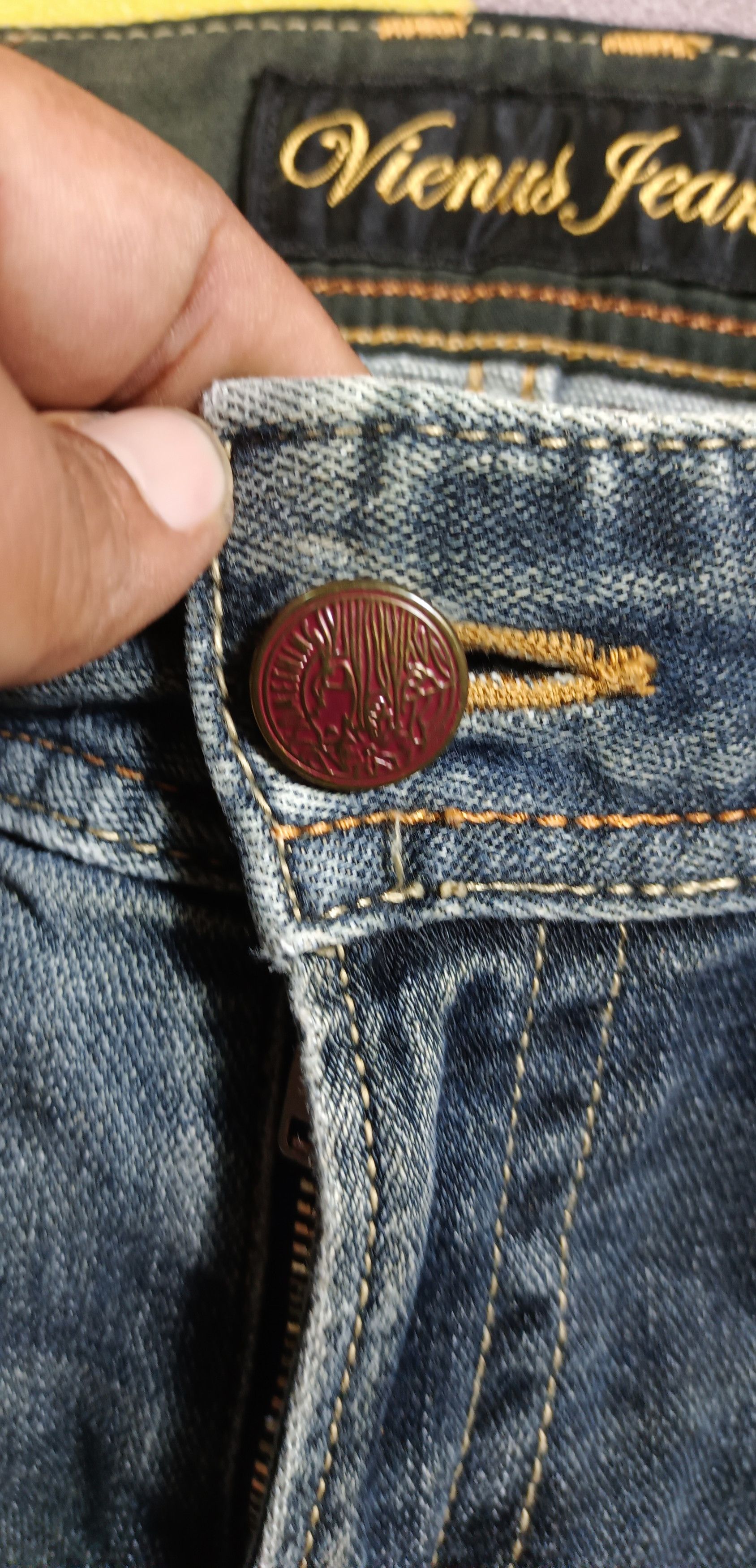 Edwin × If Six Was Nine Vintage🔥 Edwin Something "Vienus" Flare Distresssed Denim Size US 30 / EU 46 - 9 Thumbnail