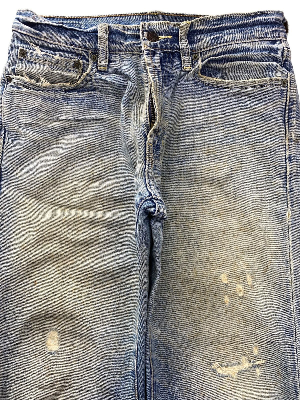 Gap Gap Faded Wash Distressed Style Boot Cut Jeans Size US 28 / EU 44 - 2 Thumbnail