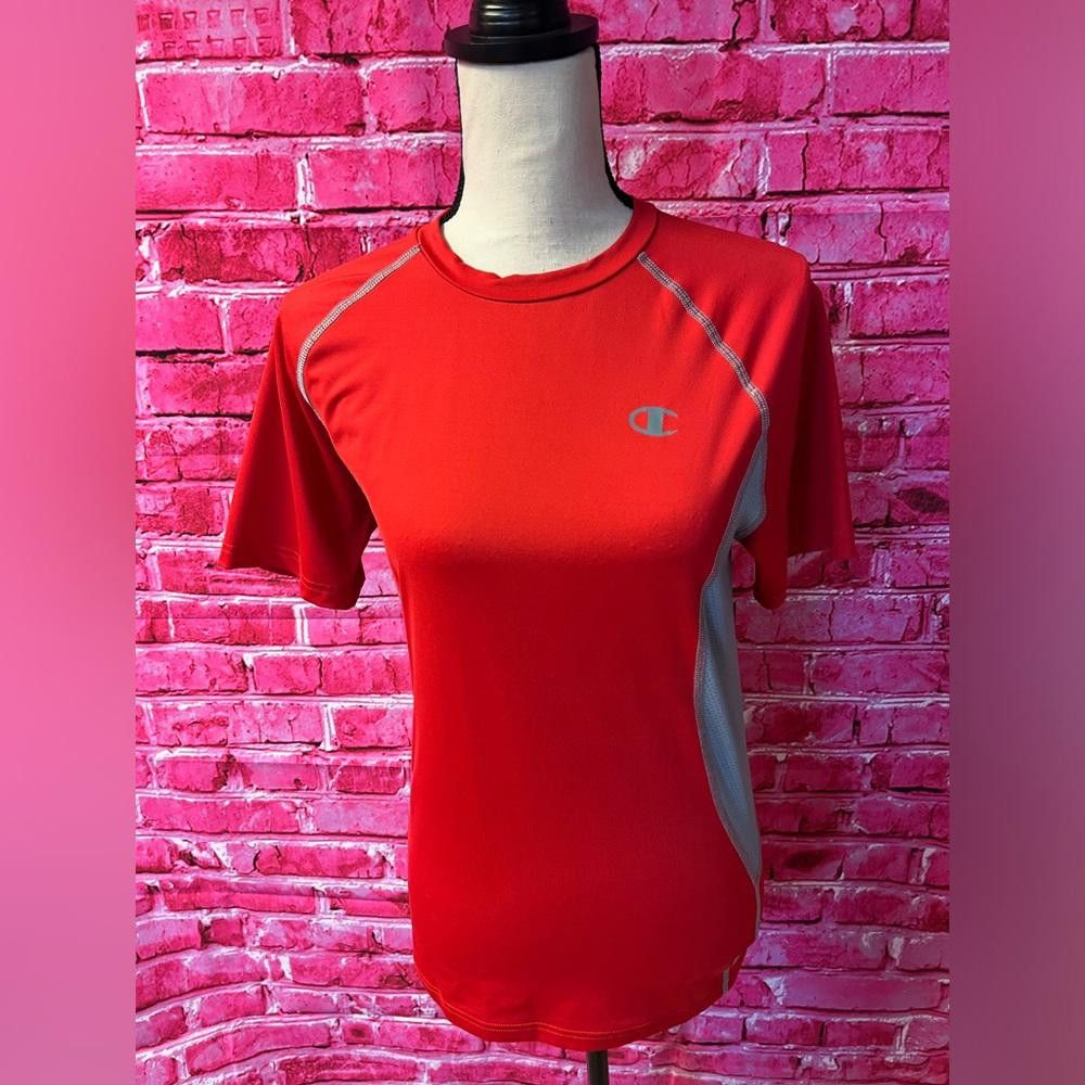 Champion Champion Powerflex Shirt Mens L Red w/ Gray Short Sleeve Size US L / EU 52-54 / 3 - 1 Thumbnail