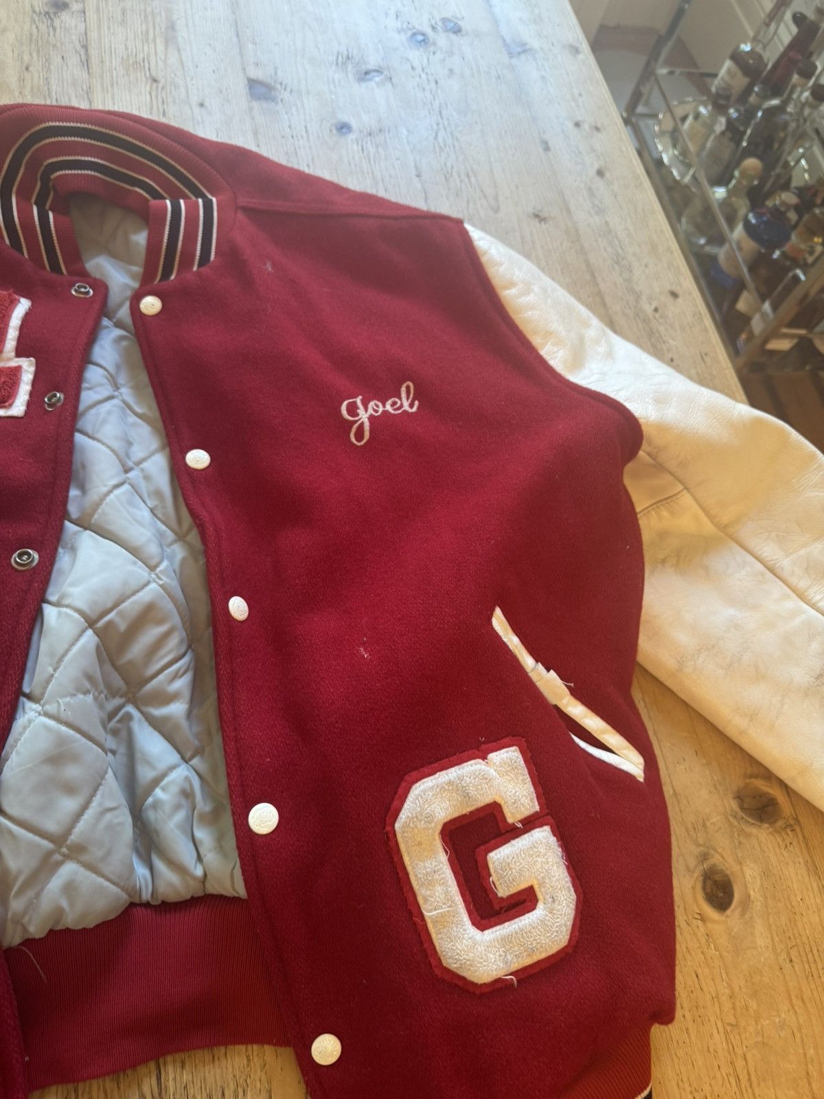 Other Vintage Guilderland Varsity Jacket – USA Made Wool & Leather Size US L / EU 52-54 / 3 - 3 Thumbnail