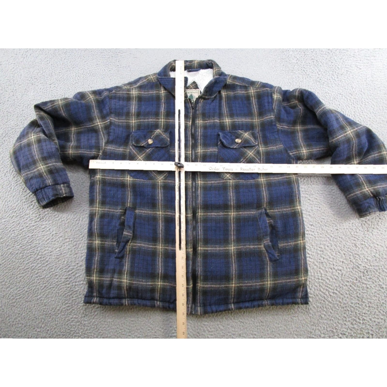 Vintage VINTAGE Northwest Territory Plaid Flannel Jacket Mens L Full Zip Hooded Insulated Lined Shacket Size US L / EU 52-54 / 3 - 5 Thumbnail
