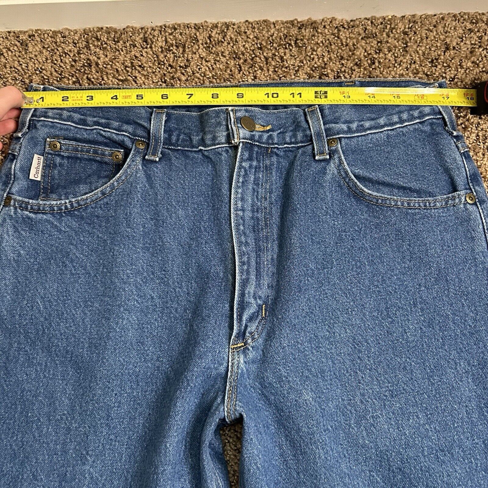 Carhartt Carhartt B160 DST Jeans 36x30 Relaxed Fit Straight Leg Denim Size US 36 / EU 52 - 16 Thumbnail