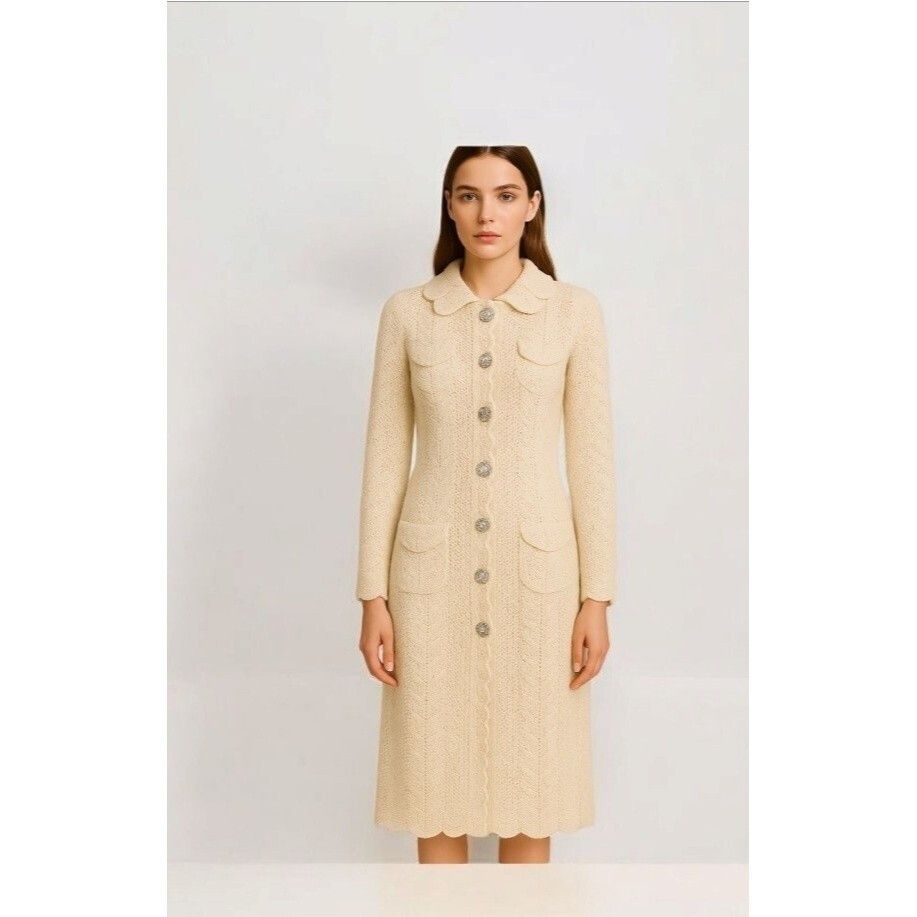Anthropologie Tracy Reese for Anthropologie Crochet Occasion Cardigan M Size M / US 6-8 / IT 42-44 - 1 Thumbnail