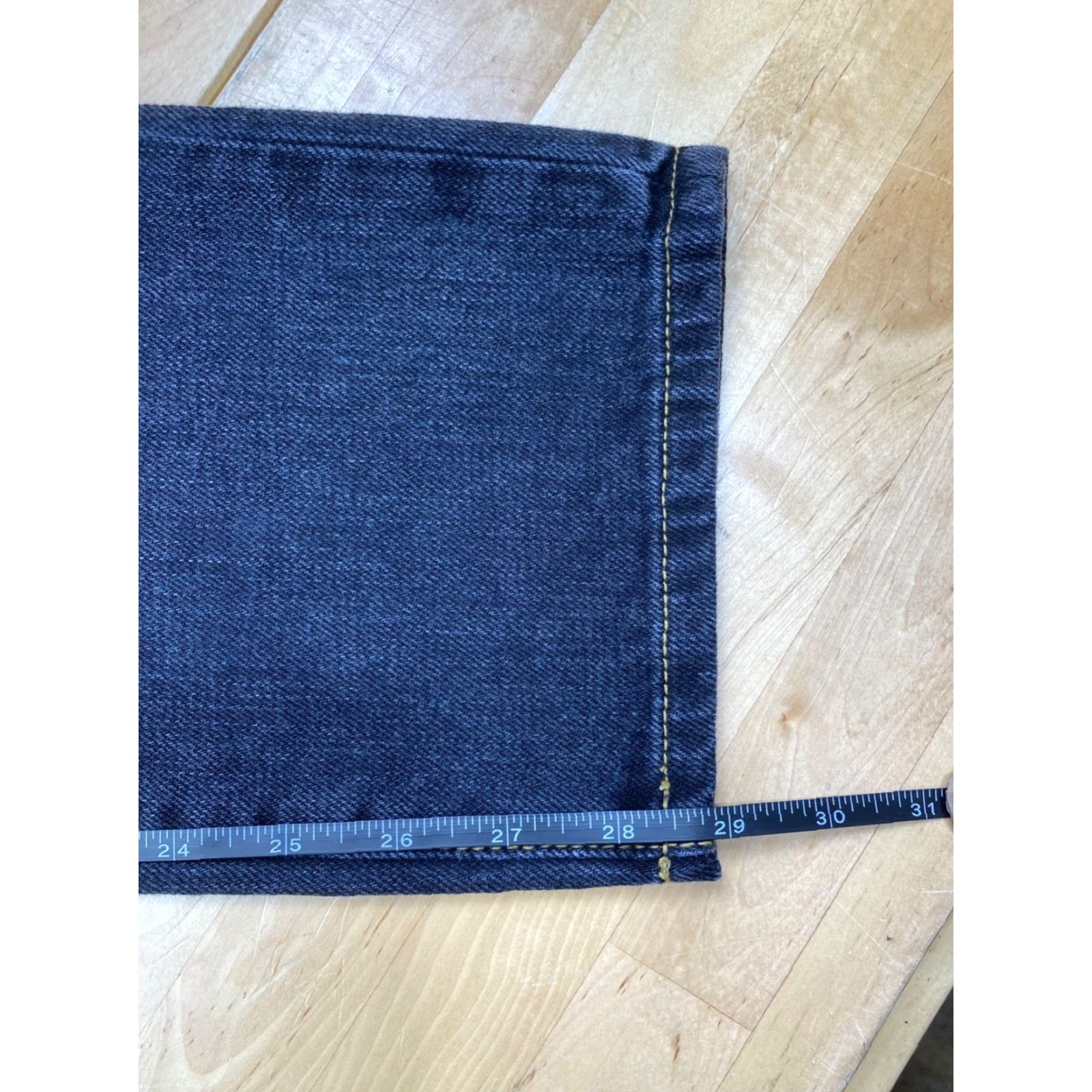 Vintage Car Mar Sequins Patch Womens Mid Rise Baggy Jeans Size 27 Black #6788 Size 27" / US 4 / IT 40 - 6 Thumbnail