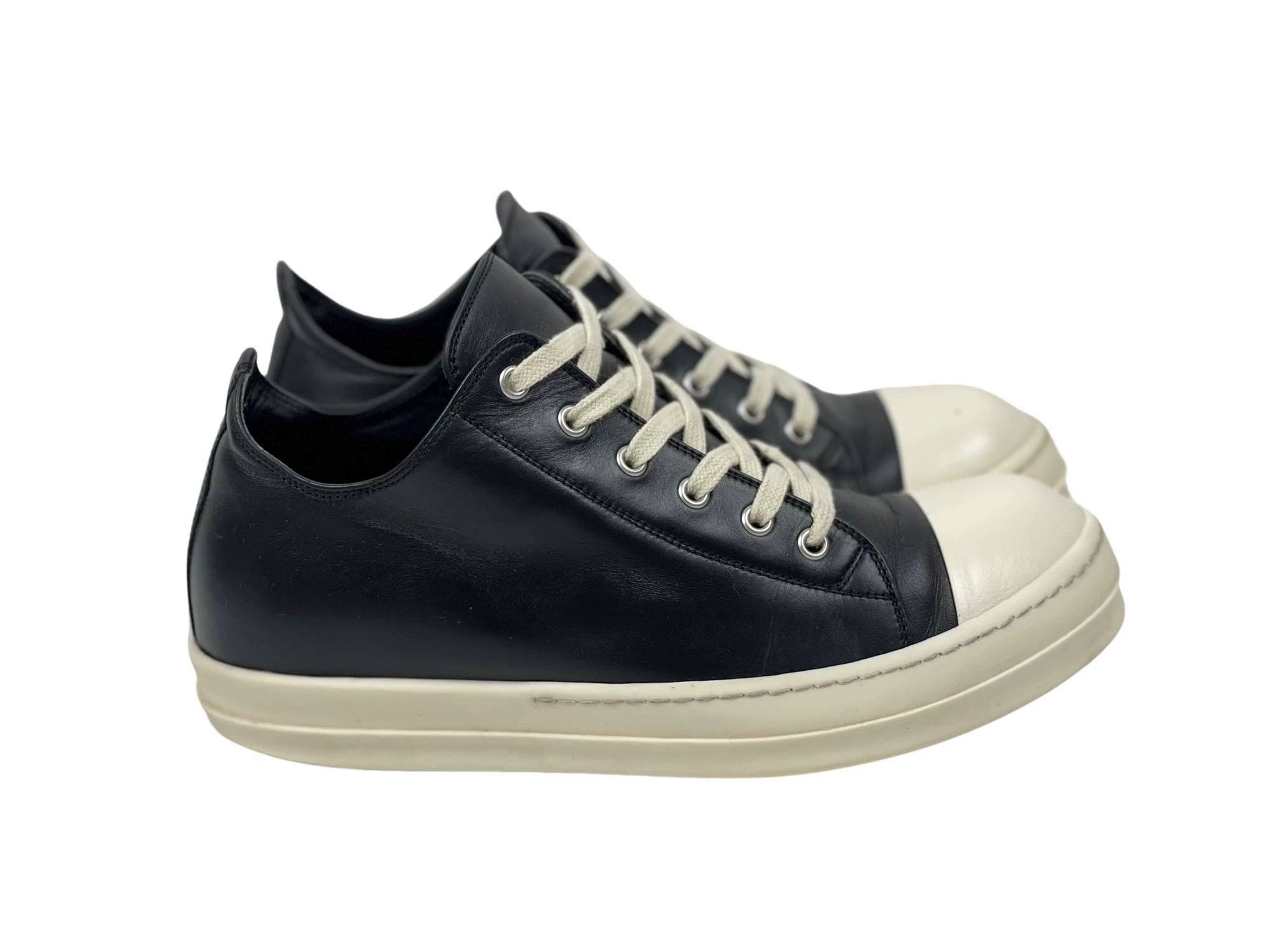 Rick Owens Rick Owens Ramones Leather Low Top Sneakers Size US 8 / EU 41 - 3 Thumbnail