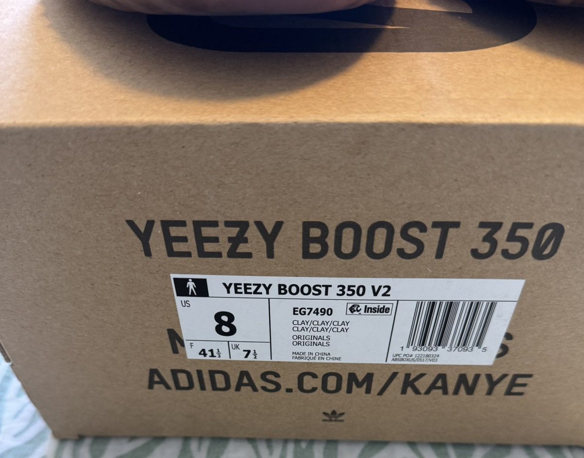 Yeezy Adidas Yeezy Size 8 Boost 350 V2 Clay Men Used EG7490 Size US 8 / EU 41 - 11 Thumbnail