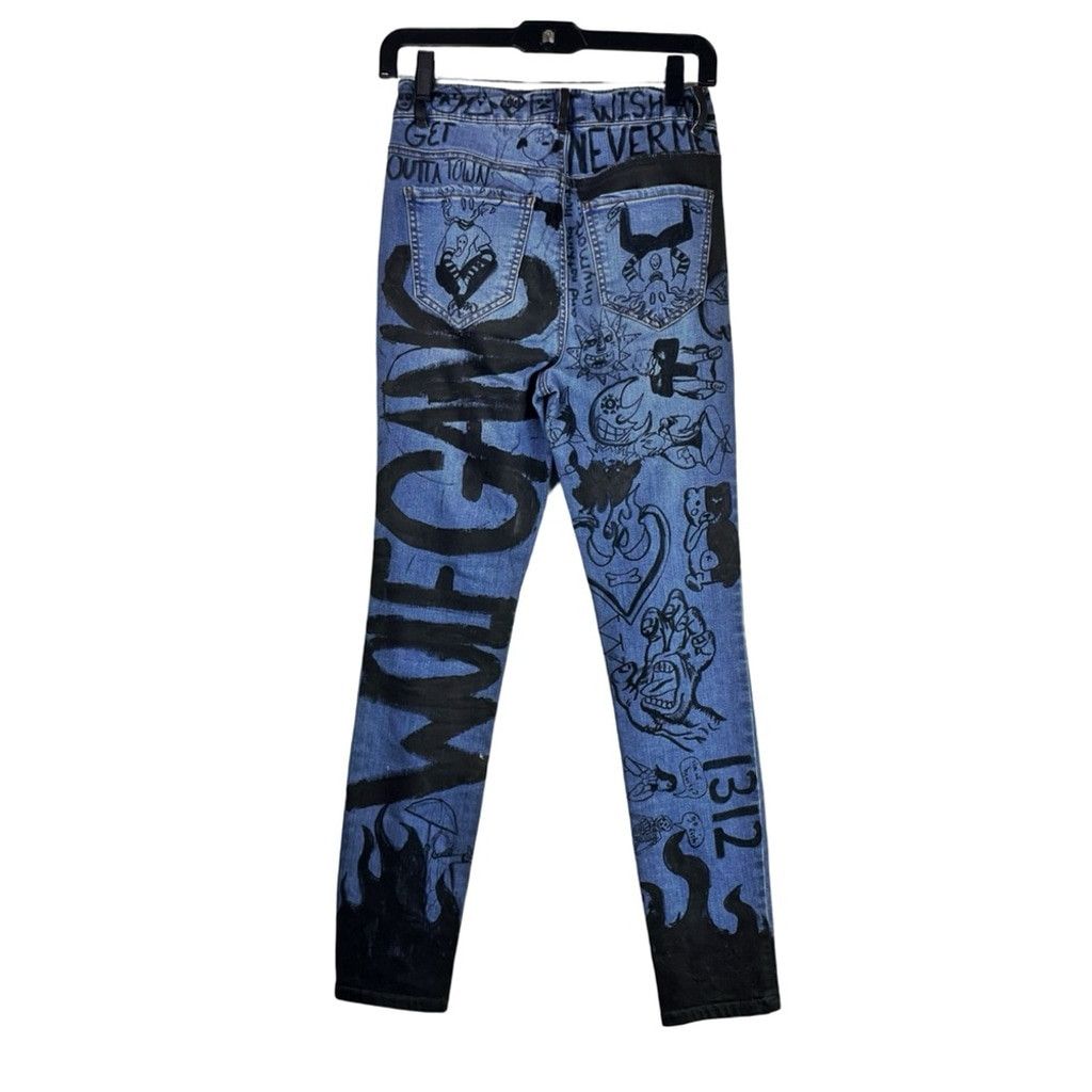 Other REFUGE Women's Manufactured Scribble Jeans Amazing Art 4 Size 27" / US 4 / IT 40 - 7 Thumbnail