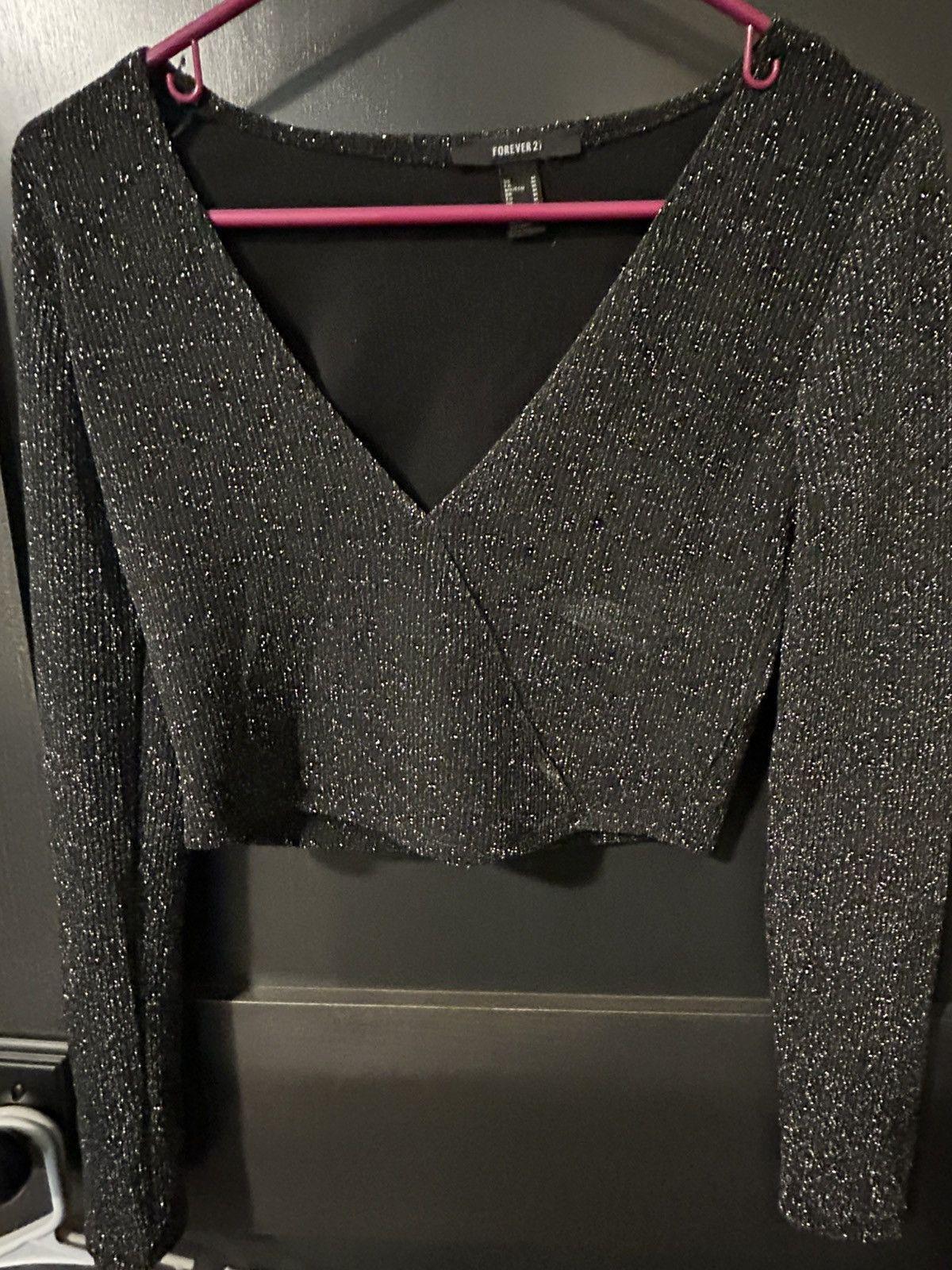 Forever 21 Glitter top Size M / US 6-8 / IT 42-44 - 1 Thumbnail