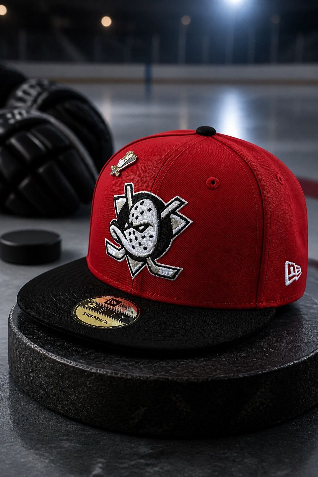 New Era Exclusive Anaheim Ducks NHL Red 9fifty Snapback Size ONE SIZE - 3 Thumbnail