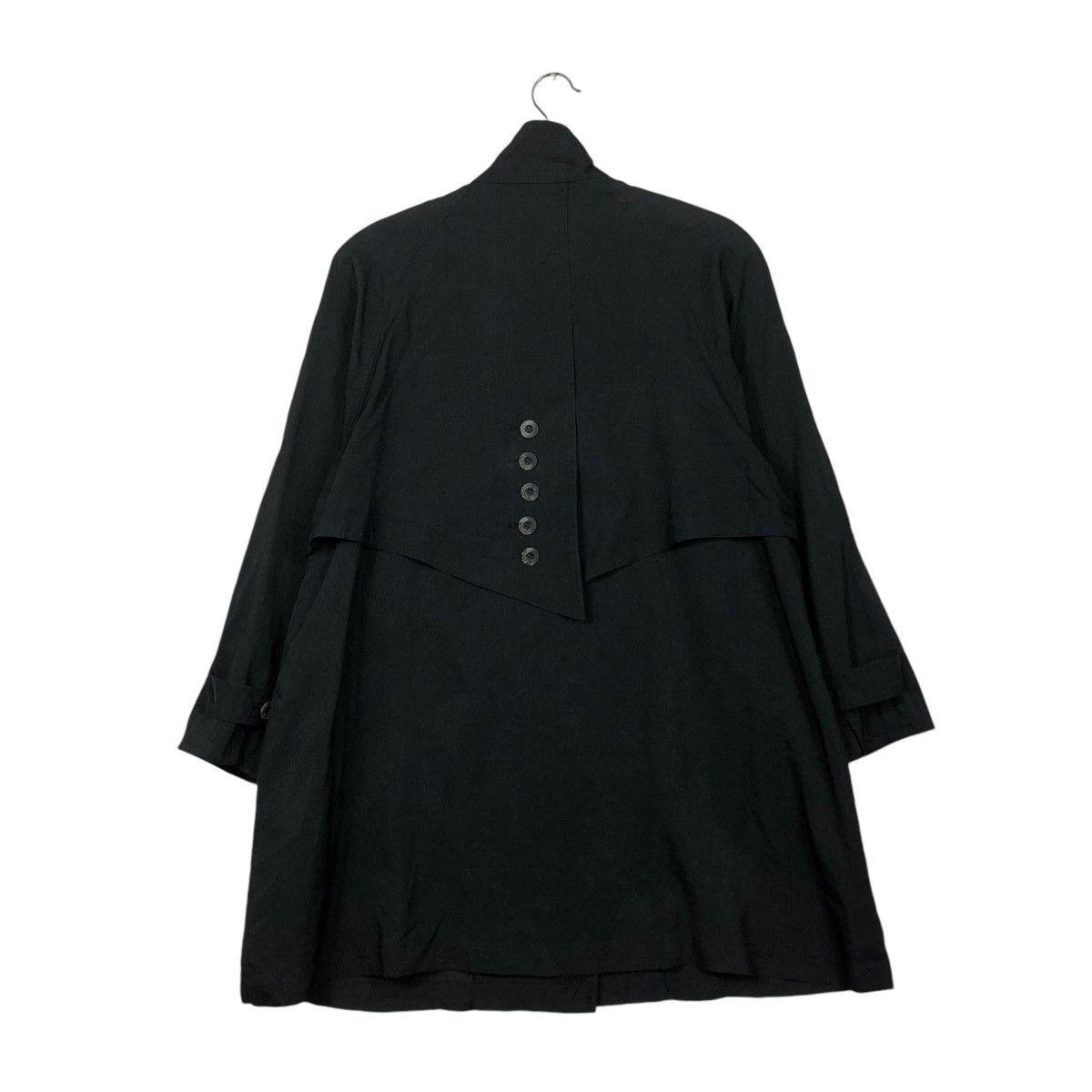 Japanese Brand 🔥VINTAGE LONG JACKET RICH BLACK LEAME ISSEY MIYAKE Size US M / EU 48-50 / 2 - 10 Thumbnail