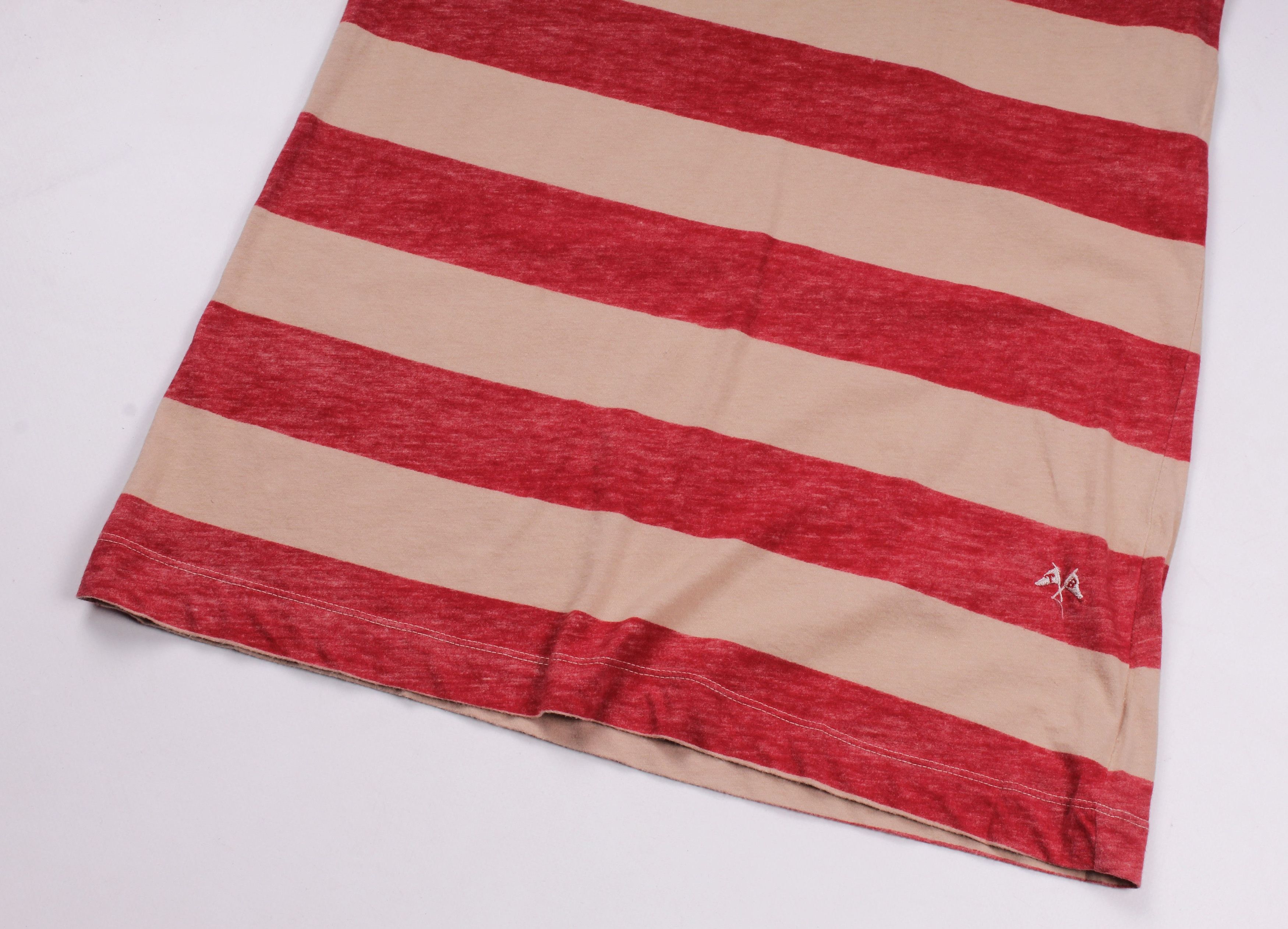 Burberry × Vintage Vintage Thomas Burberry Striped Short Sleeve Top Size L / US 10 / IT 46 - 6 Thumbnail