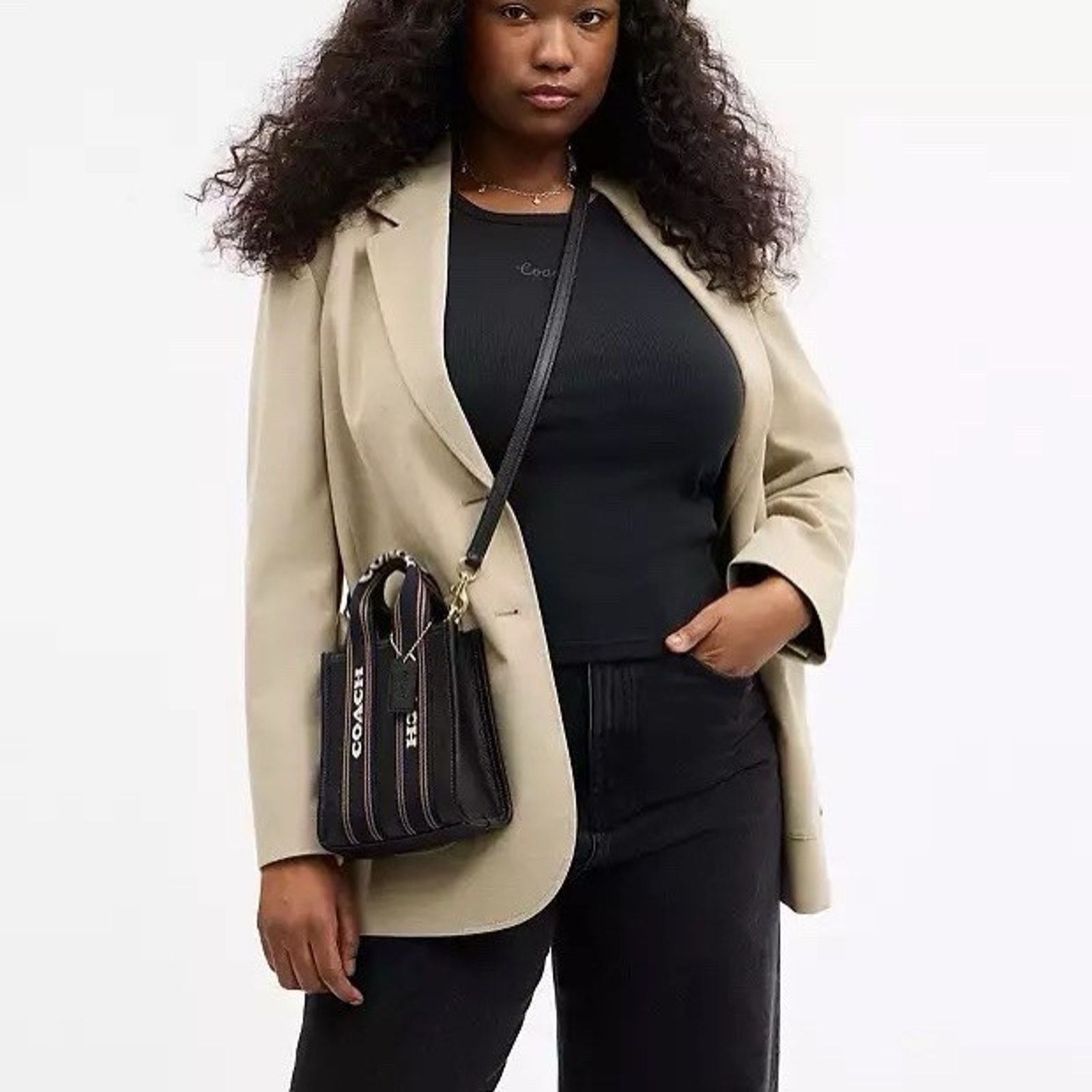 Coach NWT Coach Smith Mini Tote Bag CCF80 leather/Gold/Black Size ONE SIZE - 8 Thumbnail