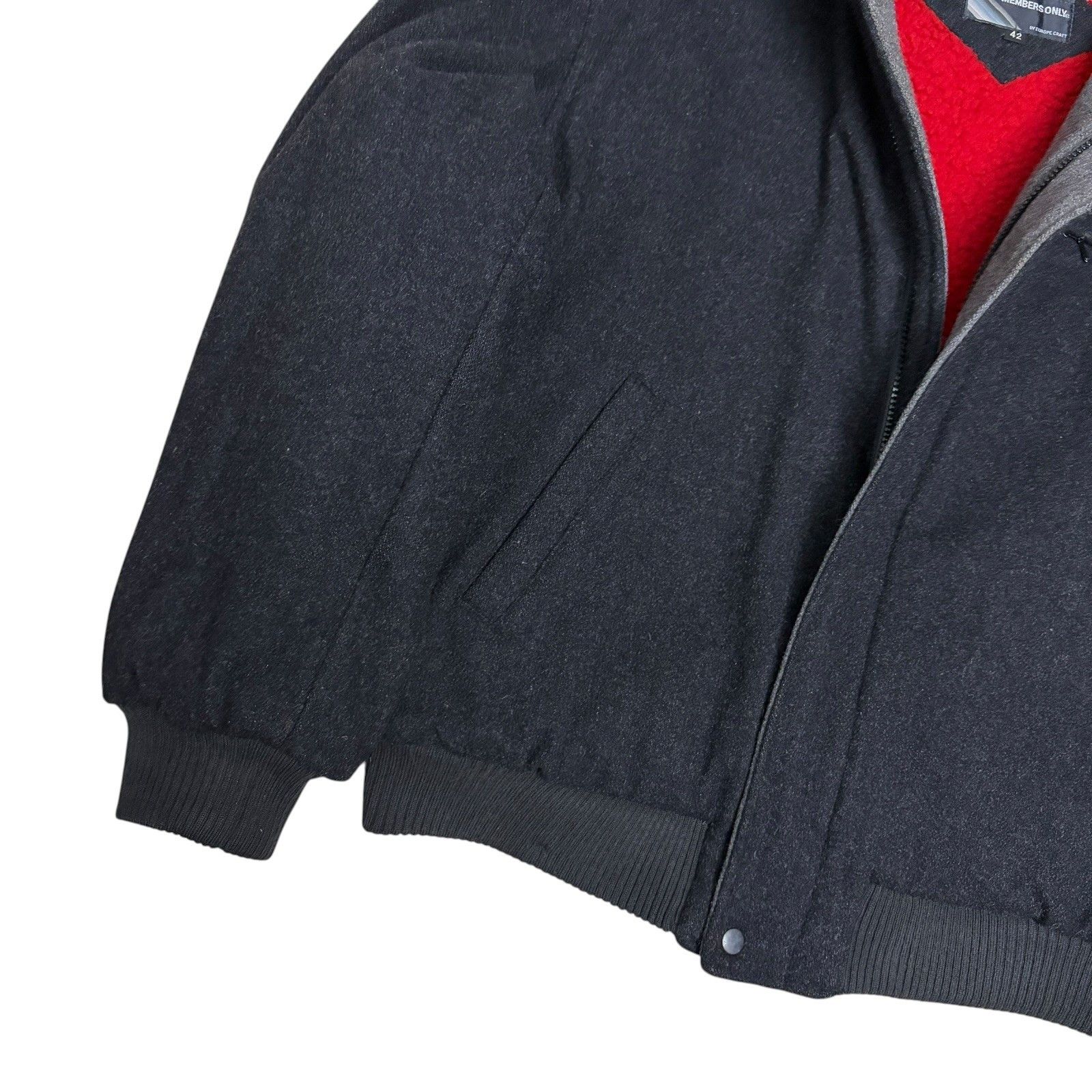 Members Only MEMBERS ONLY Vintage WOOL Jacket Bomber 90s Coat Medium Size US M / EU 48-50 / 2 - 6 Thumbnail