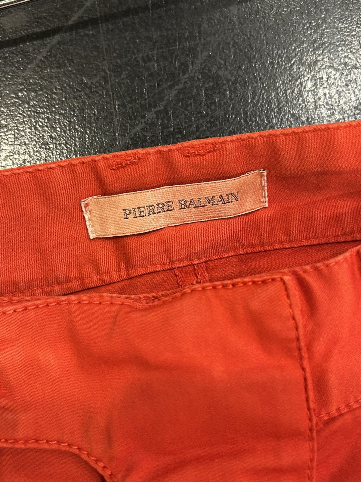 Balmain Pierre Balmain Red Denim Jeans Size US 33 - 5 Thumbnail