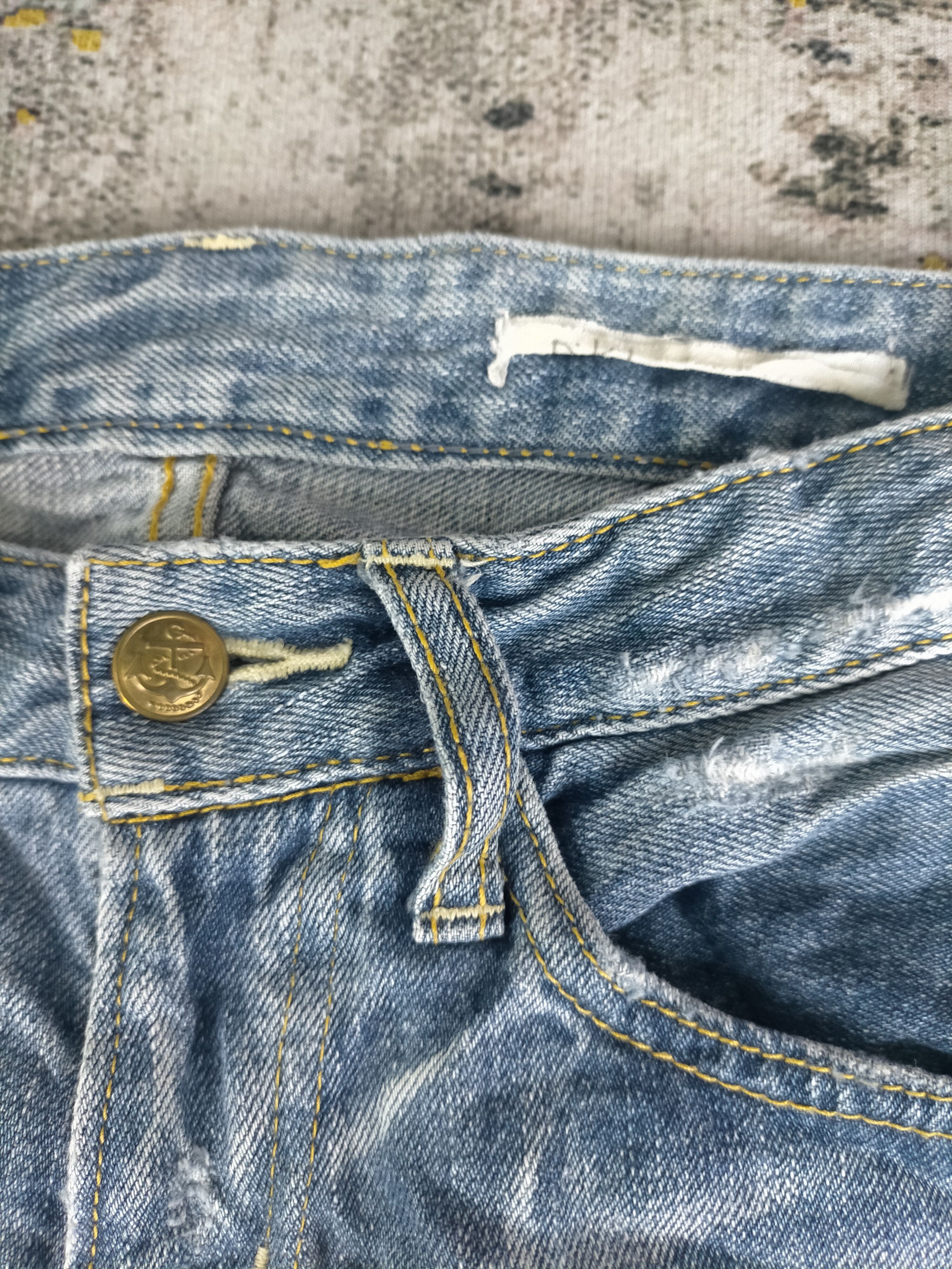 Seditionaries 🔥90s Distressed Trashed Shashiko Jeans Size US 29 - 6 Thumbnail