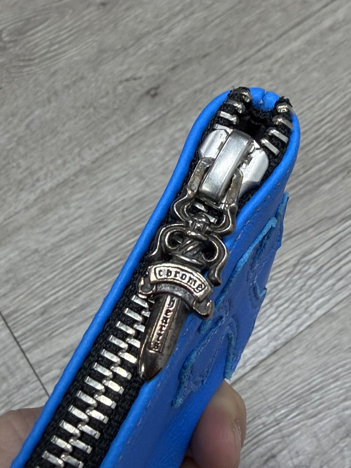 Chrome Hearts Chrome Hearts Blue Cross Patch Wallet With Lanyard Size ONE SIZE - 4 Thumbnail