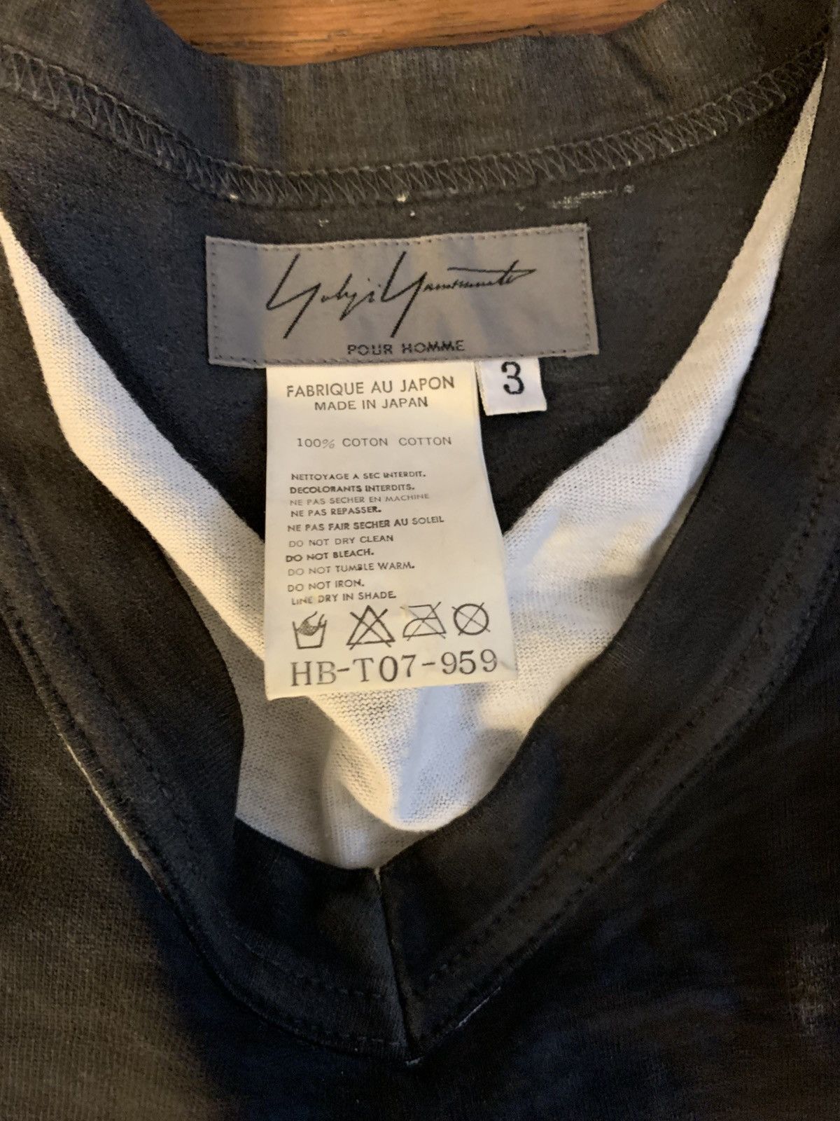 Yohji Yamamoto Yohji Yamamoto Pour Homme Painted T-shirt Size US L / EU 52-54 / 3 - 4 Thumbnail