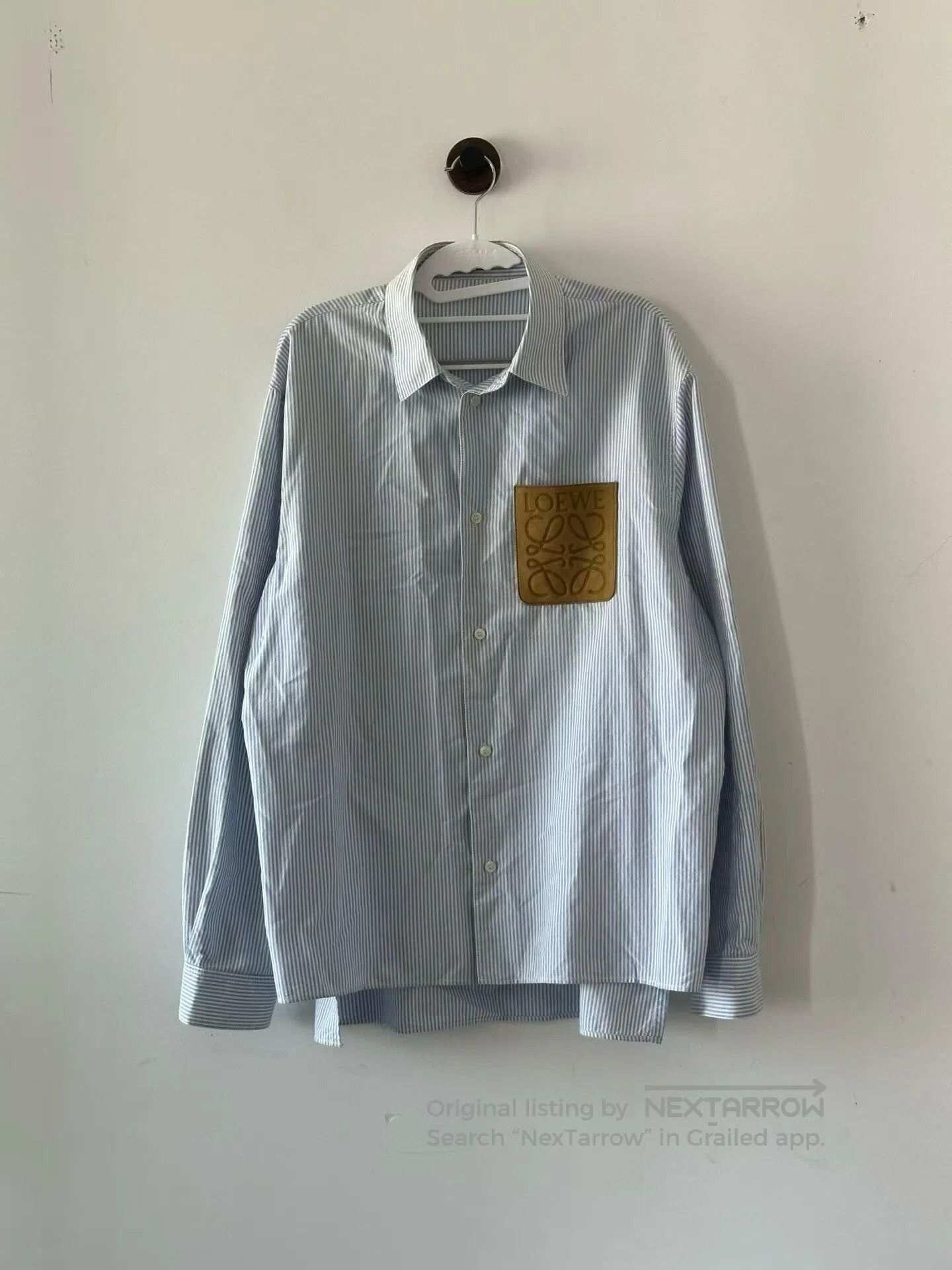 Loewe Loewe Striped Leather Label Shirt. Size US XXS / EU 40 - 1 Thumbnail