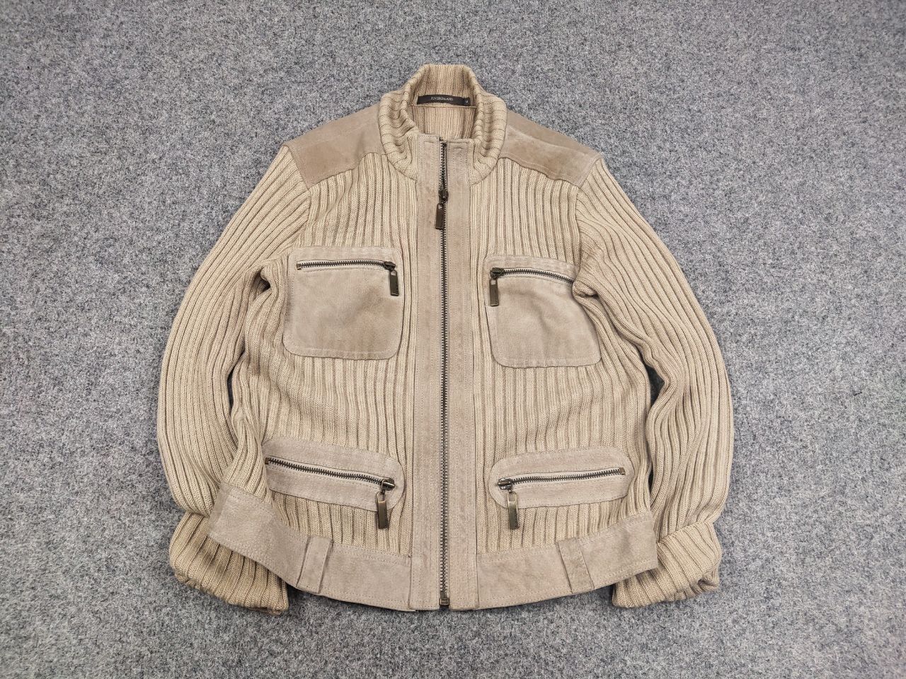 Hysteric Glamour Vtg Japan Hysteric Glamour Yamamoto Style ribbed Zip Sweater Size US S / EU 44-46 / 1 - 2 Thumbnail