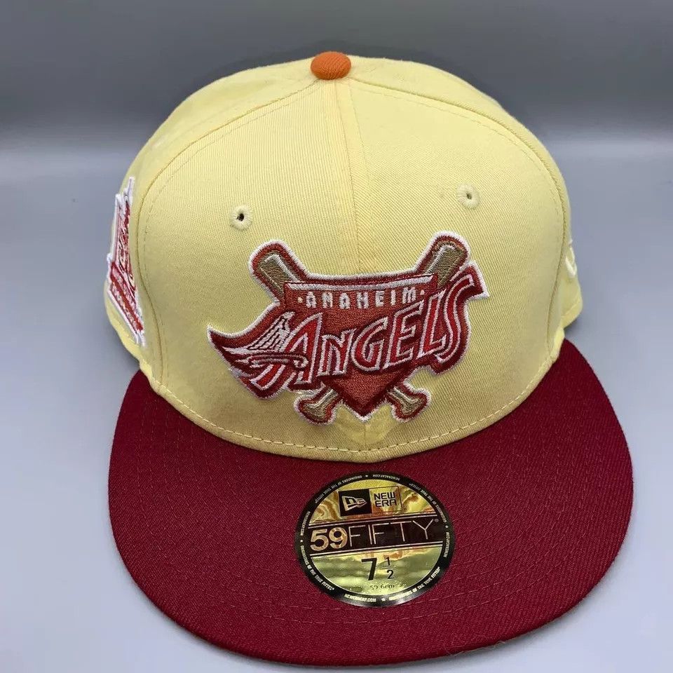 New Era Los Angeles LA Angels Hat Men 7 1/2 59Fifty New Era Fitted Size ONE SIZE - 2 Thumbnail