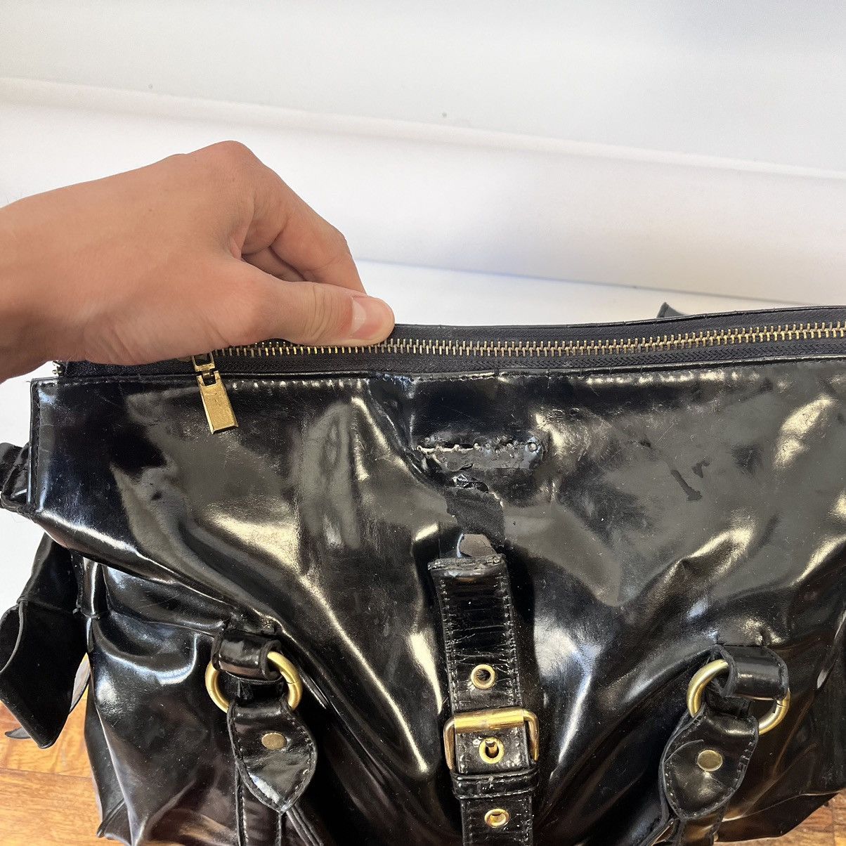 Miu Miu × Vintage Vintage Miu Miu Tote Bag Black Size ONE SIZE - 6 Thumbnail