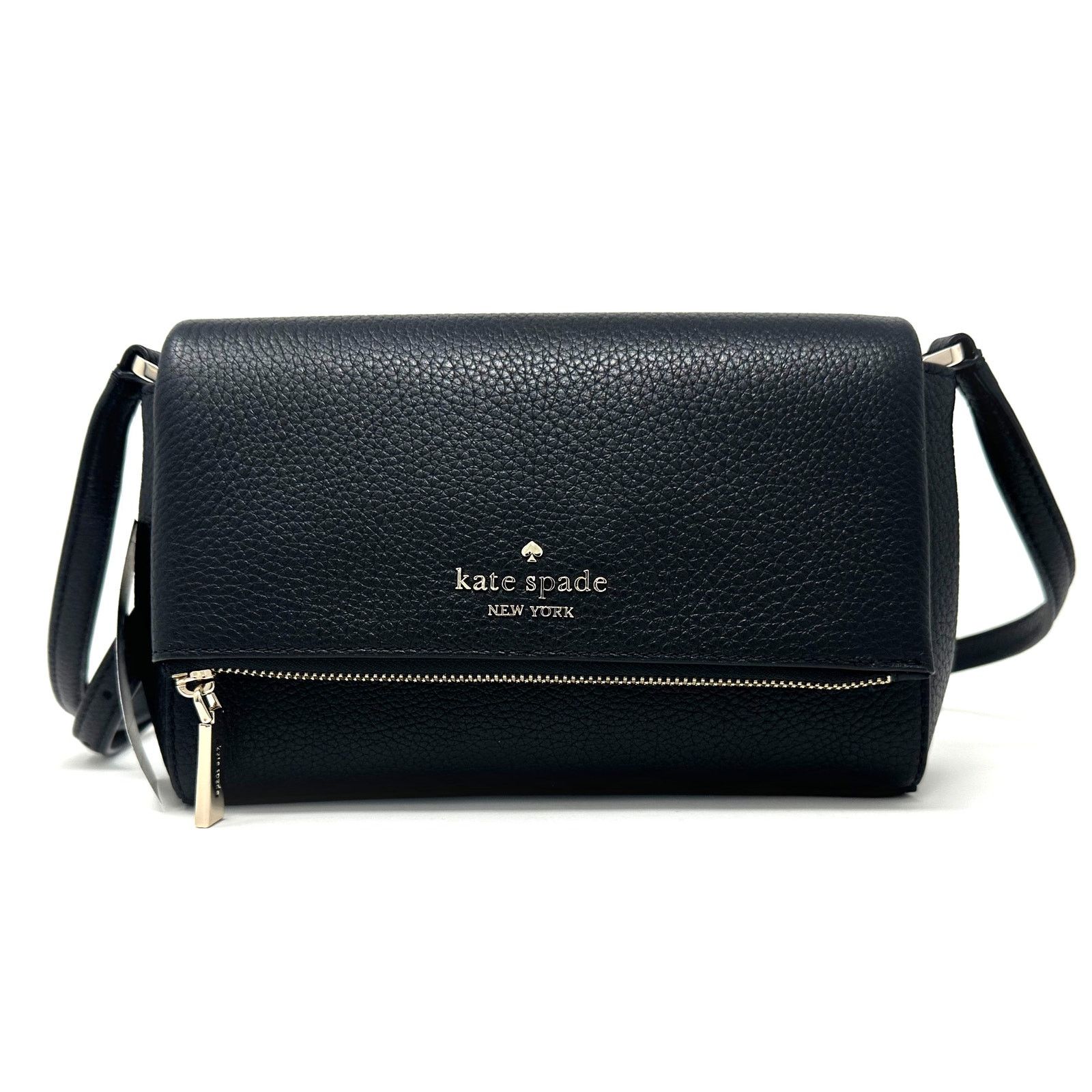Kate Spade Leila Mini Zip Crossbody Purse In Black Ke487, Women's