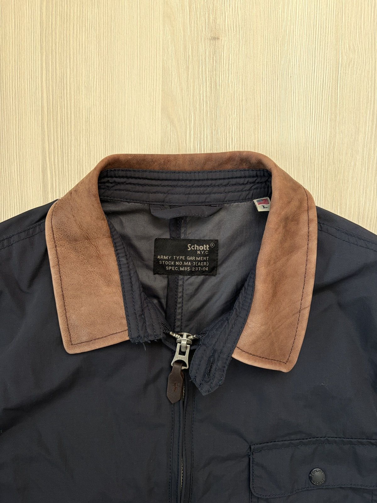Schott SCHOTT Army Type Breathable Field Jacket Size US L / EU 52-54 / 3 - 3 Thumbnail