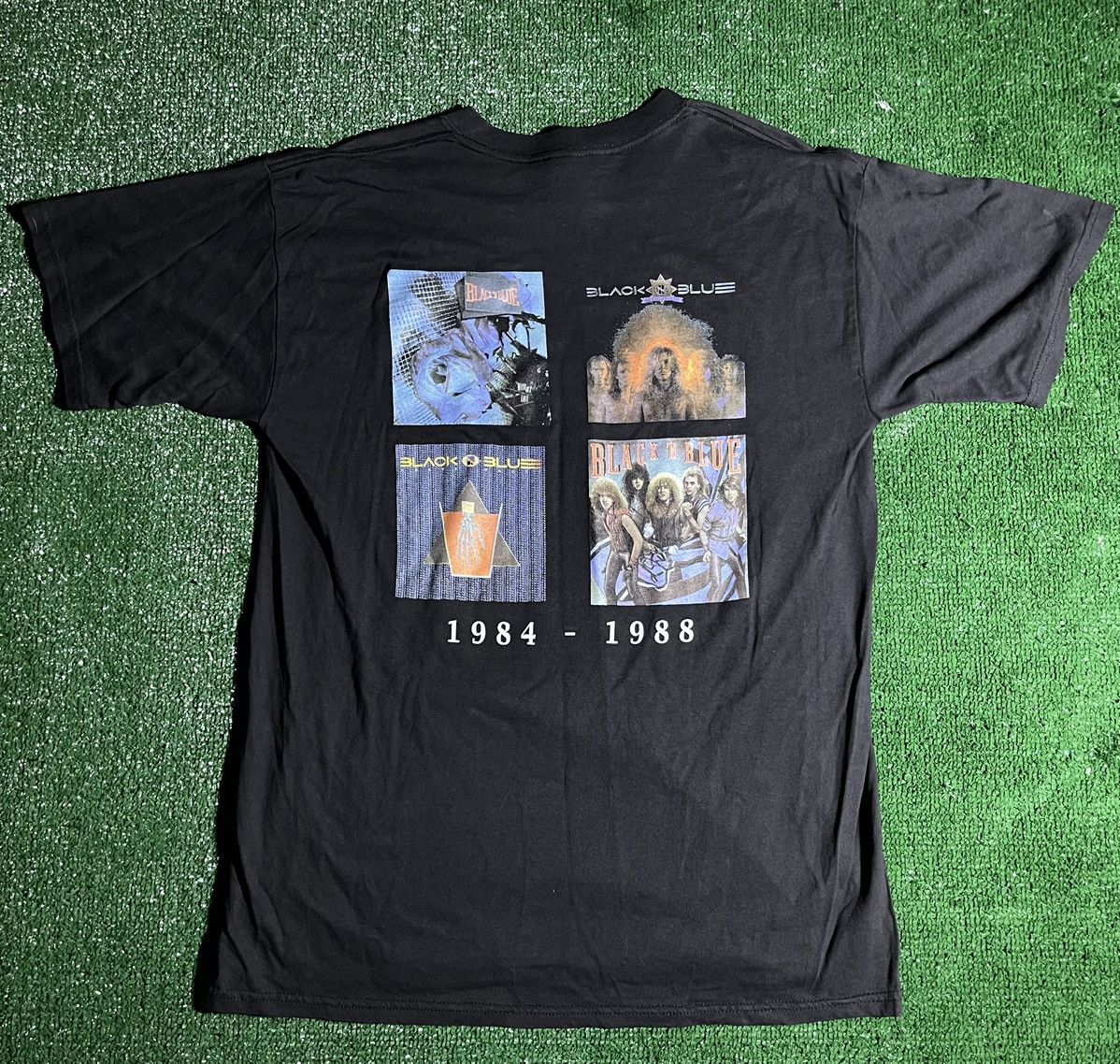Band Tees Black and Blue Band T-shirt 84’- 88’ Size US L / EU 52-54 / 3 - 4 Thumbnail