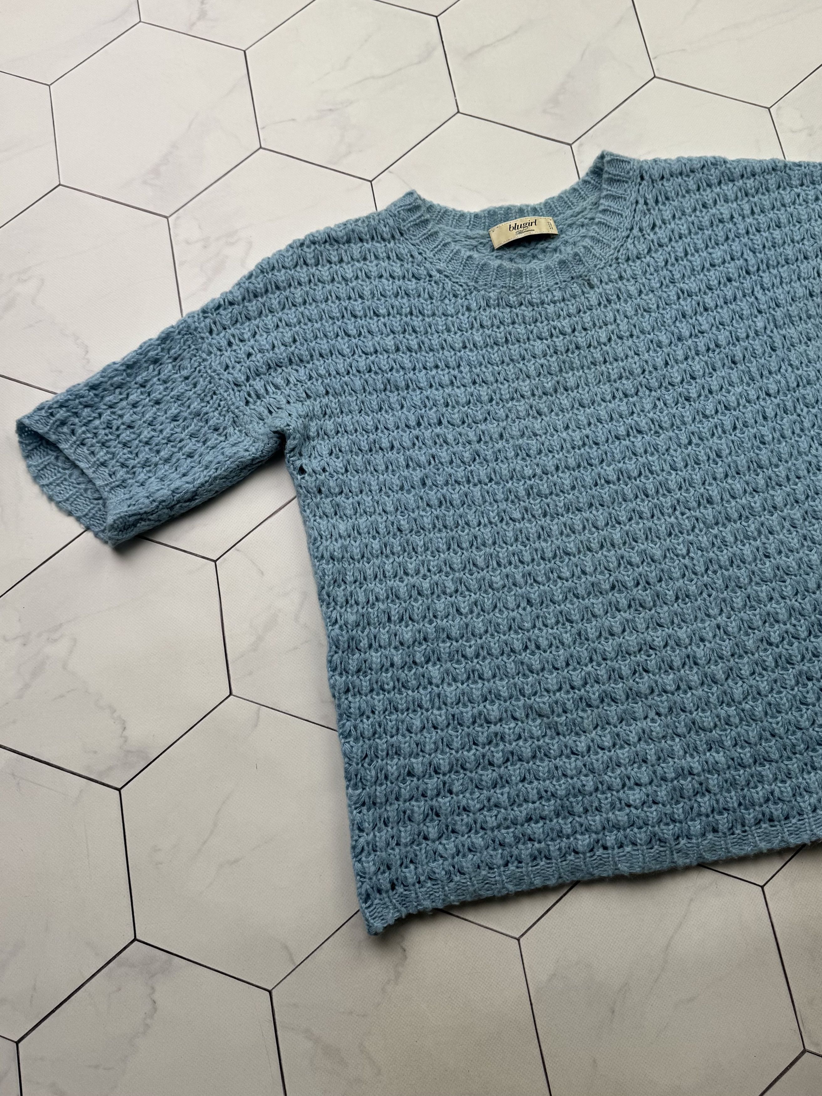 Blumarine Blumarine Knitted T-Shirt (B317) Size S / US 4 / IT 40 - 2 Thumbnail