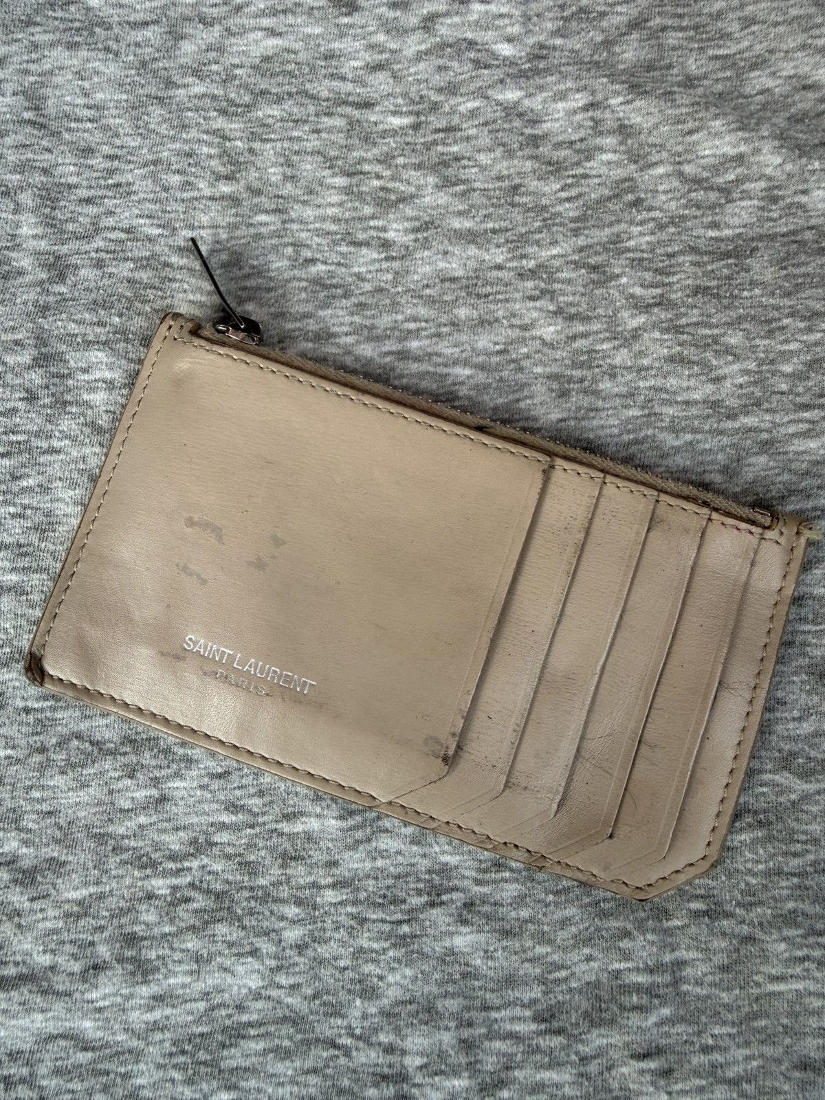 Saint Laurent Paris Saint Laurent Zipper Card Holder Size ONE SIZE - 1 Thumbnail