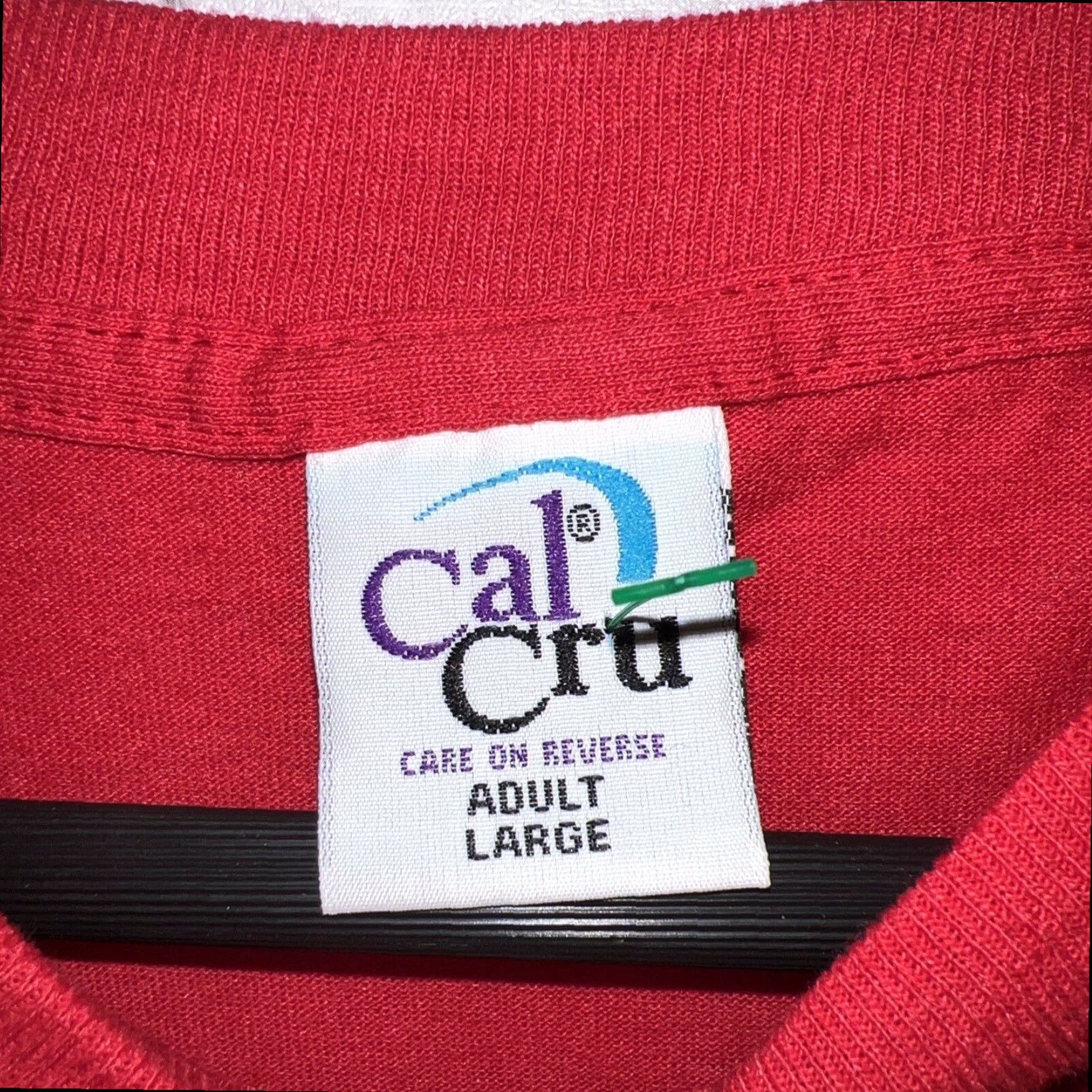 Vintage VINTAGE Cal Cru Stitch T-Shirt Mens Large Black Red Size US L / EU 52-54 / 3 - 3 Thumbnail