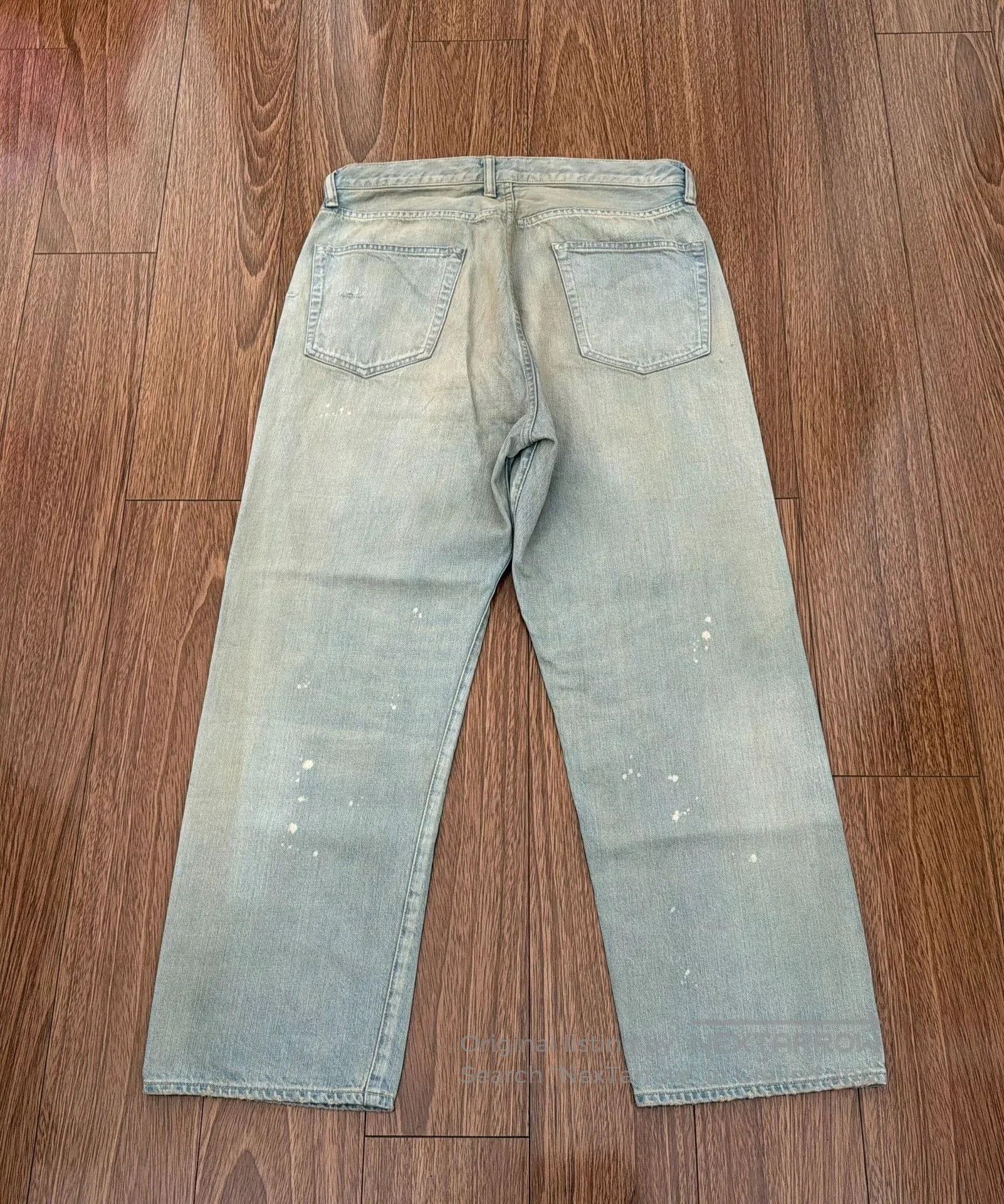 A.PRESSE A.PRESSE NO.37 Washed Wide Denim Pants. Size US 32 / EU 48 - 2 Thumbnail