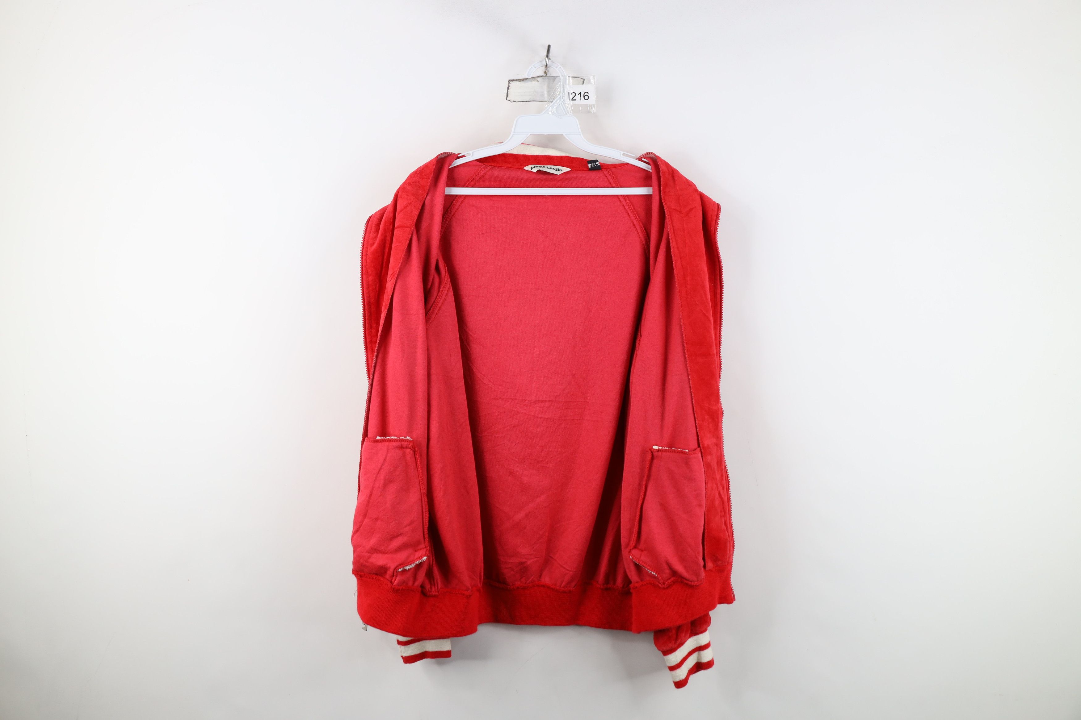 Pierre Cardin Vintage 70s Pierre Cardin Velvet Velour Track Jacket USA Size US L / EU 52-54 / 3 - 11 Thumbnail