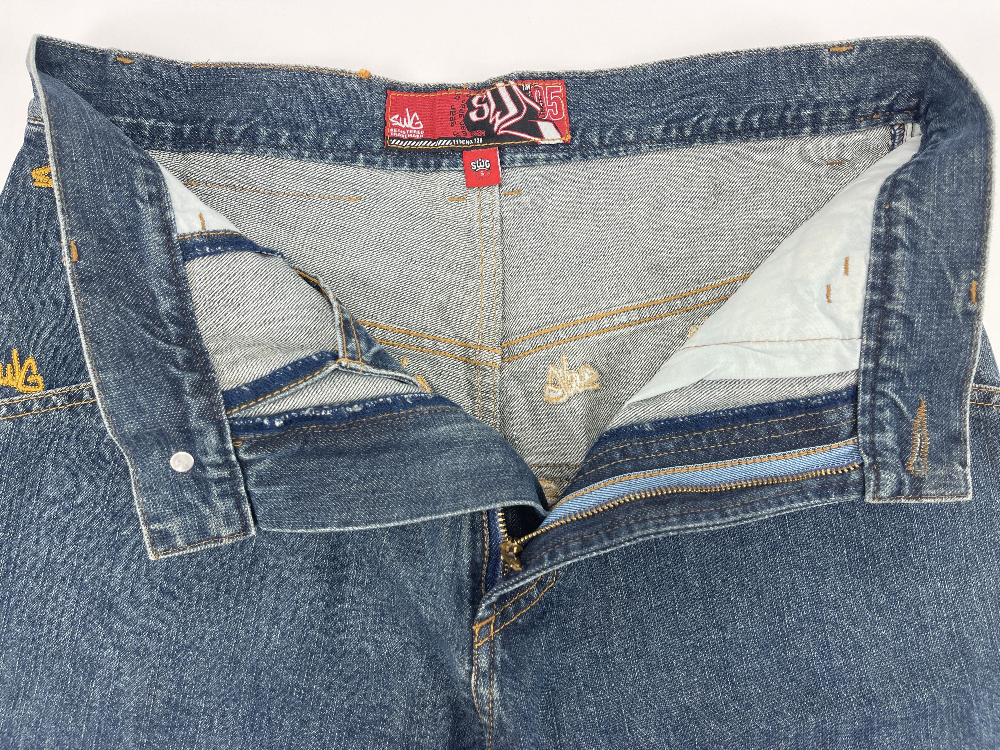 Vintage SWG Street War Gear jeans shorts vintage hip hop 90s size 32 Size US 32 / EU 48 - 11 Thumbnail