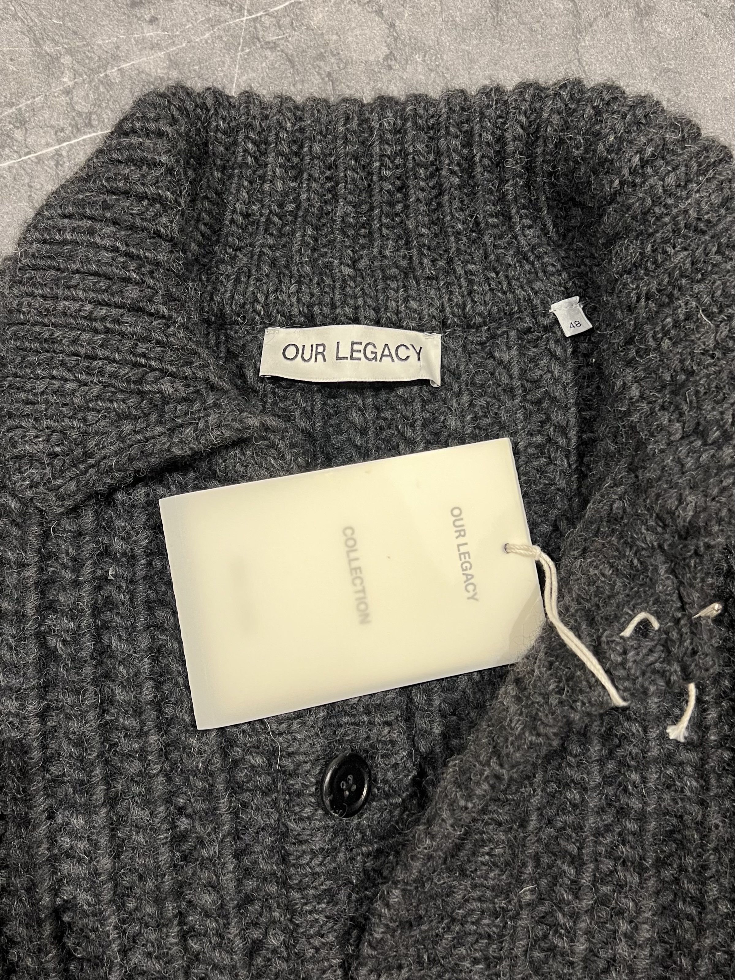 トップス BIG PIQUET WOLF GREY CHUNKY WOOL 48 Big Piquet in Wolf Grey Chunky Wool – SVRN