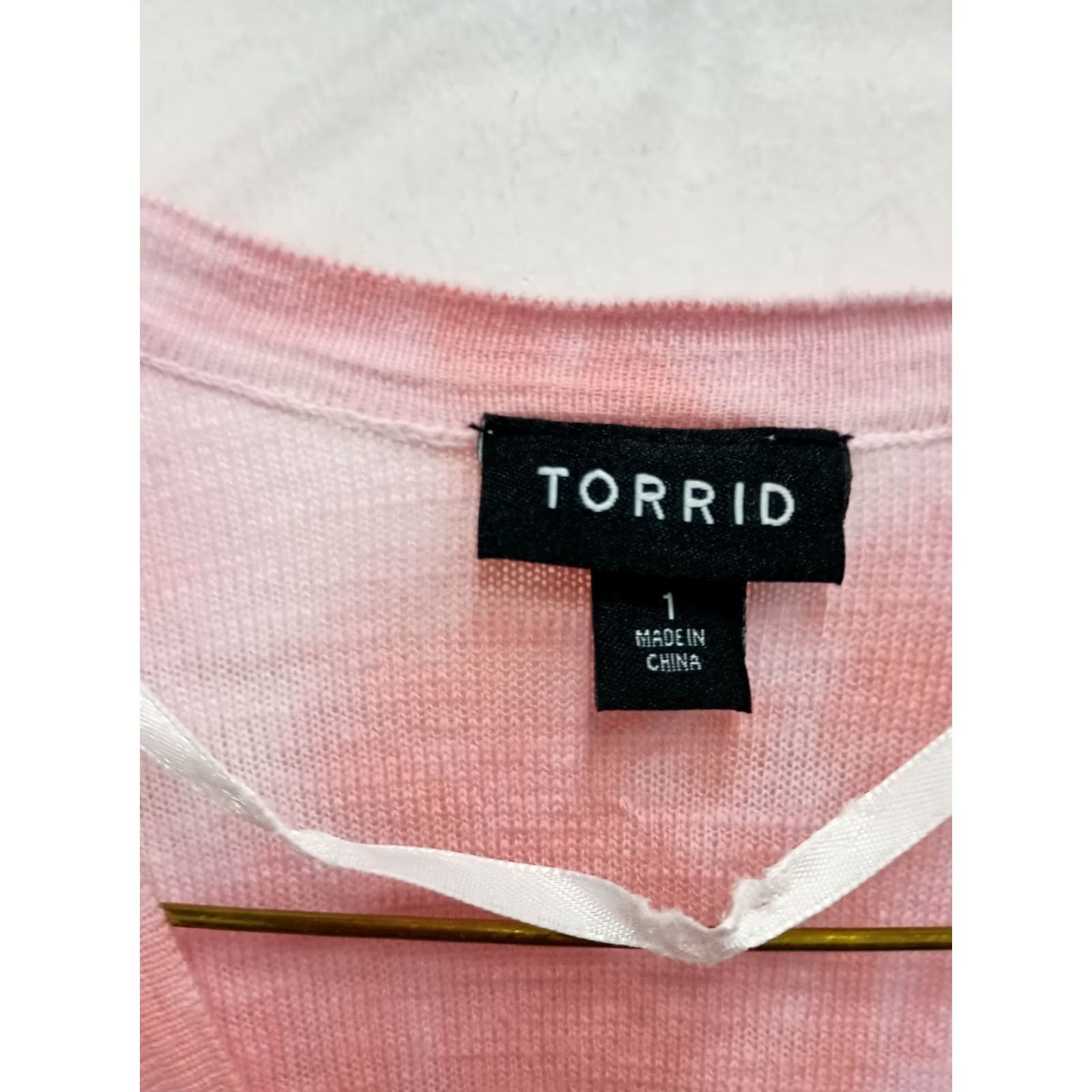 Torrid Torrid Cardigan Womens Size 1X Pink Tie Die BOHO Button Front Longline Casual - Vibrant Wear Size XL / US 12-14 / IT 48-50 - 5 Thumbnail