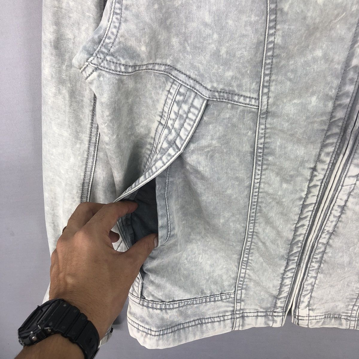 Japanese Brand Fieldcore X Nextworkerz X Cordura Acid Washed Biker Jacket Size US M / EU 48-50 / 2 - 8 Thumbnail