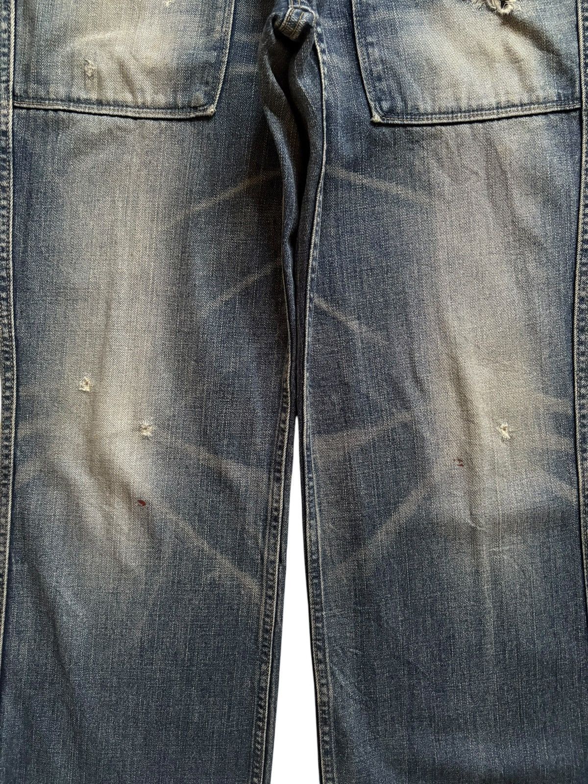 Japanese Brand × Spellbound Vintage Japanese Spellbound Mud Wash Distressed Baggy Jeans Size US 34 / EU 50 - 6 Thumbnail