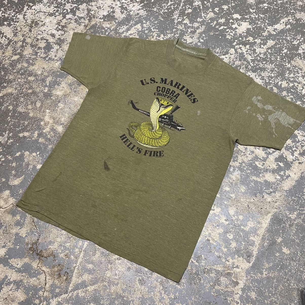 Japanese Brand × Vintage Vintage Marines Cobra Chopper Helicopter United St Military Size US S / EU 44-46 / 1 - 2 Thumbnail