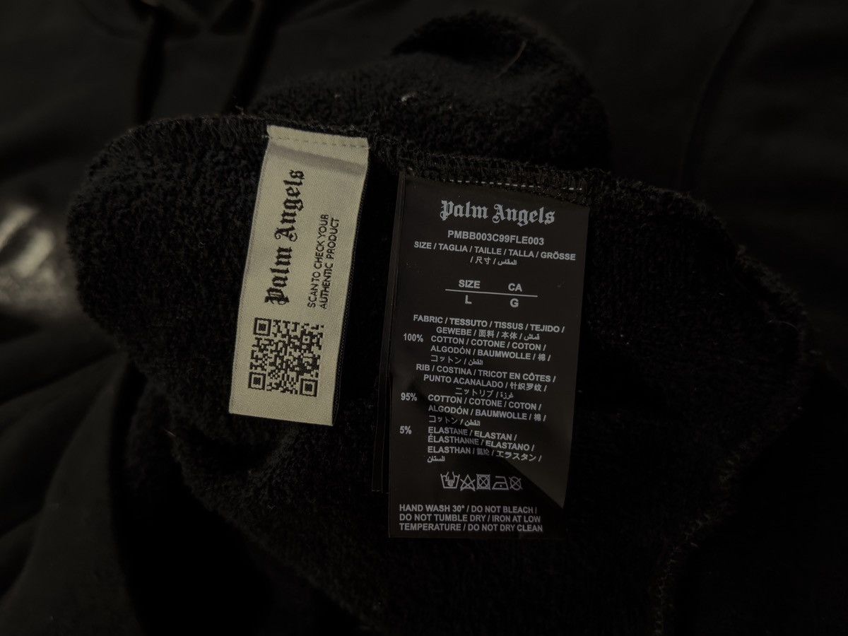 Palm Angels Palm Angels Paris Sprayed black hoodie Size US L / EU 52-54 / 3 - 7 Thumbnail