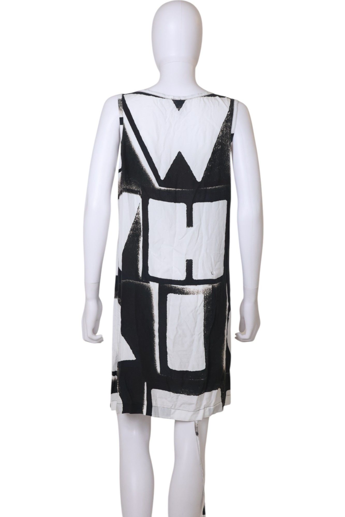 Ann Demeulemeester S/S 2011 B&W Letter Pattern Long Top Size M / US 6-8 / IT 42-44 - 3 Thumbnail