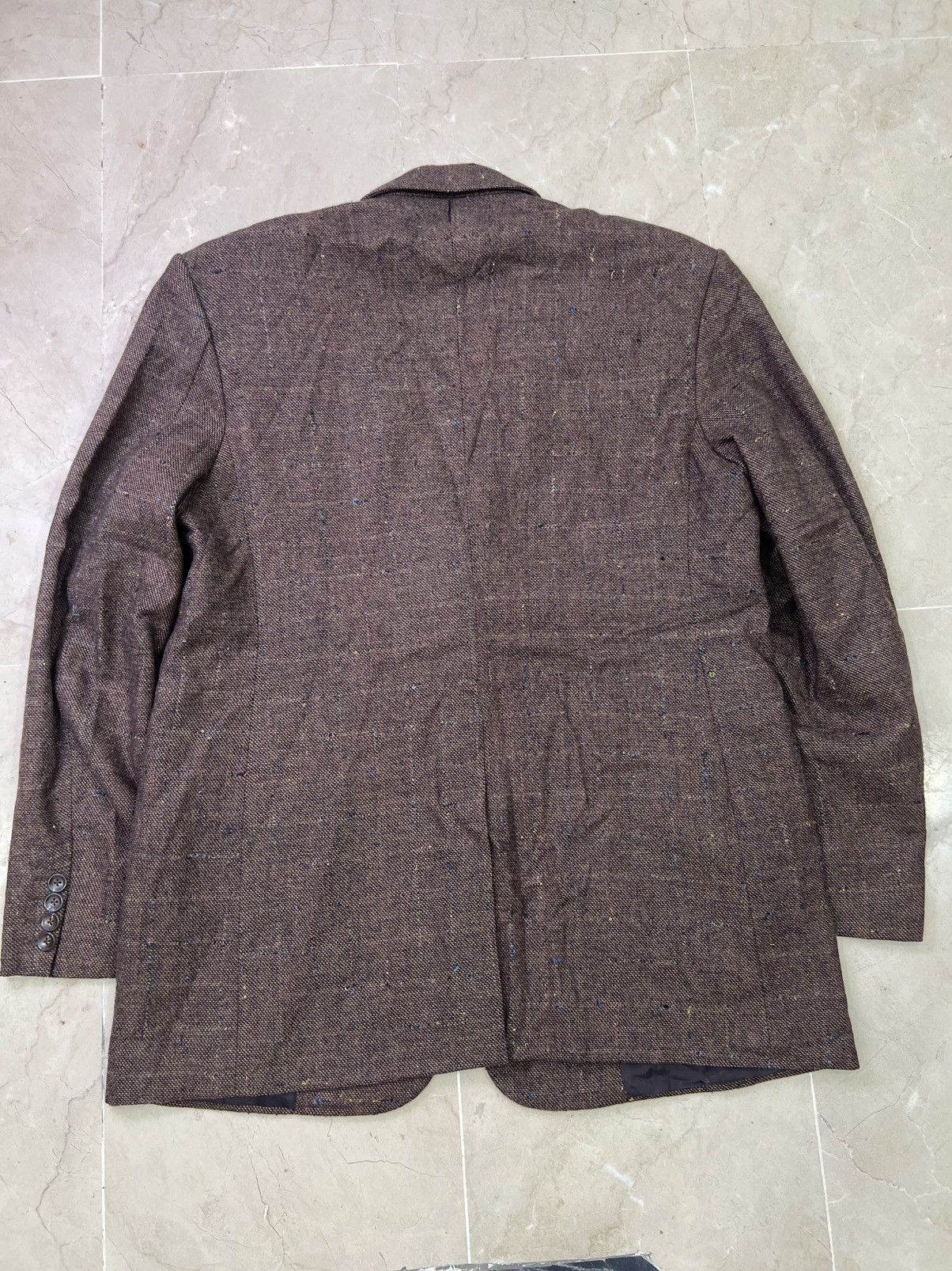 Donegal Tweed Vintage 1990s Brown Donegal Tweed Wool Blend Blazer Sport Size 48R - 10 Thumbnail