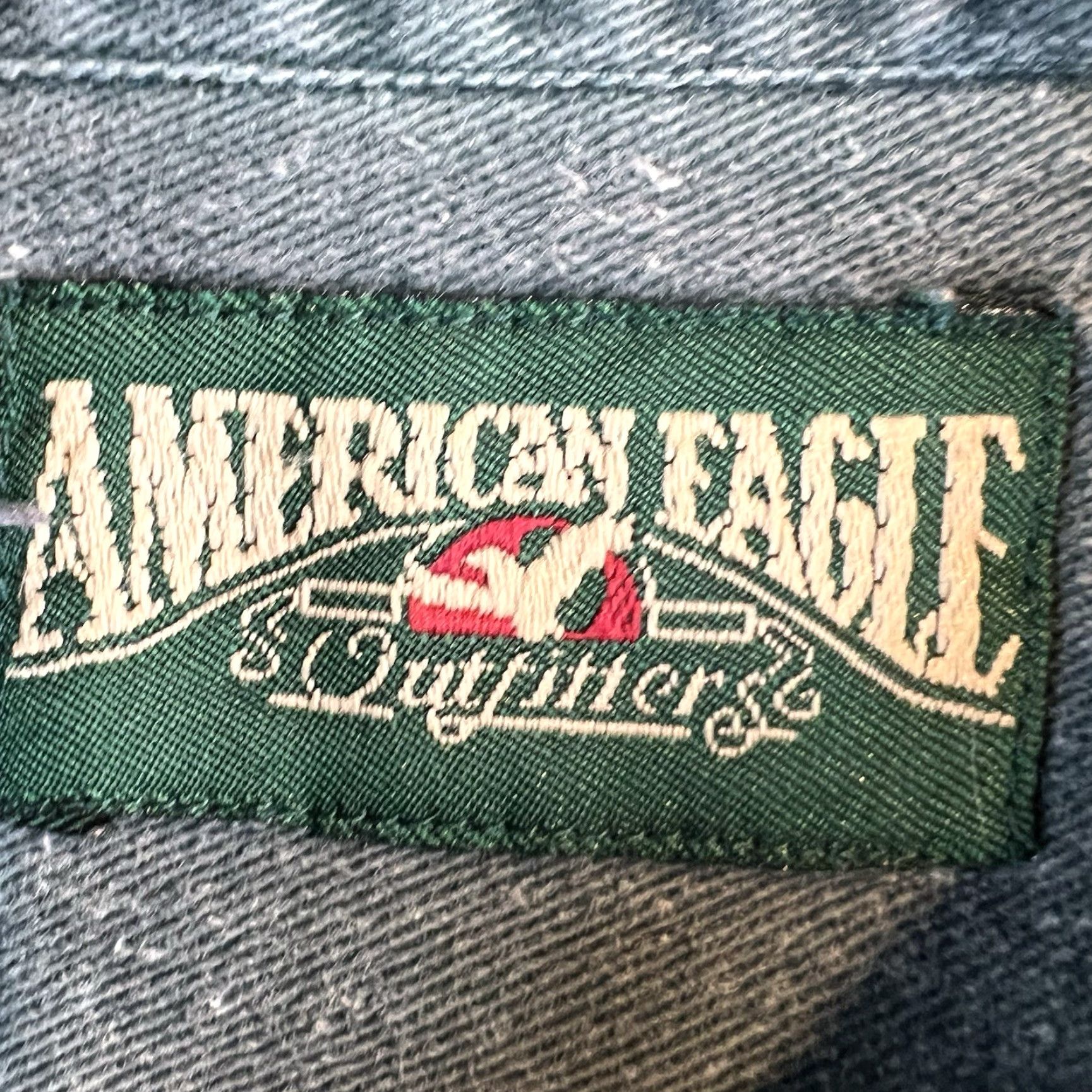 American Eagle Outfitters VTG American Eagle Outfitters Button-Up Shirt Long Sleeve 90s XL Green Cotton Casual Mens Button-Down Vintage Shirt Size US XL / EU 56 / 4 - 5 Thumbnail