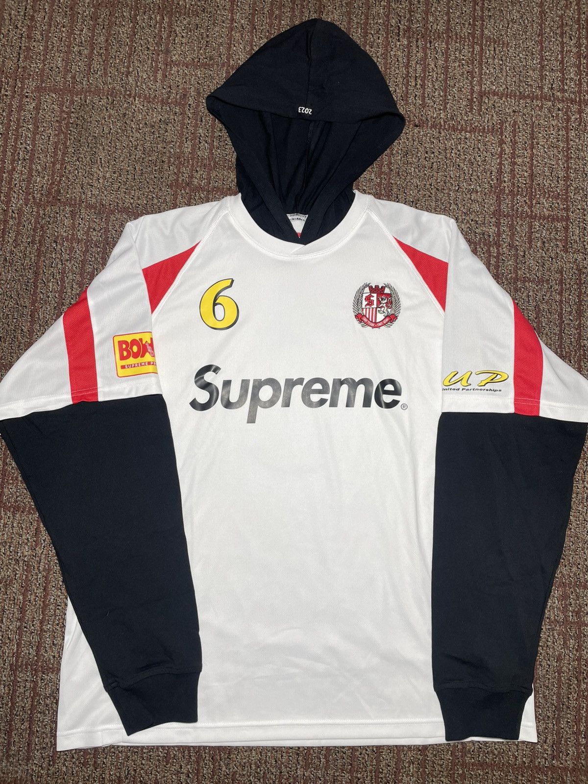 Supreme Supreme Hooded Soccer Jersey (Medium) Size US M / EU 48-50 / 2 - 1 Thumbnail